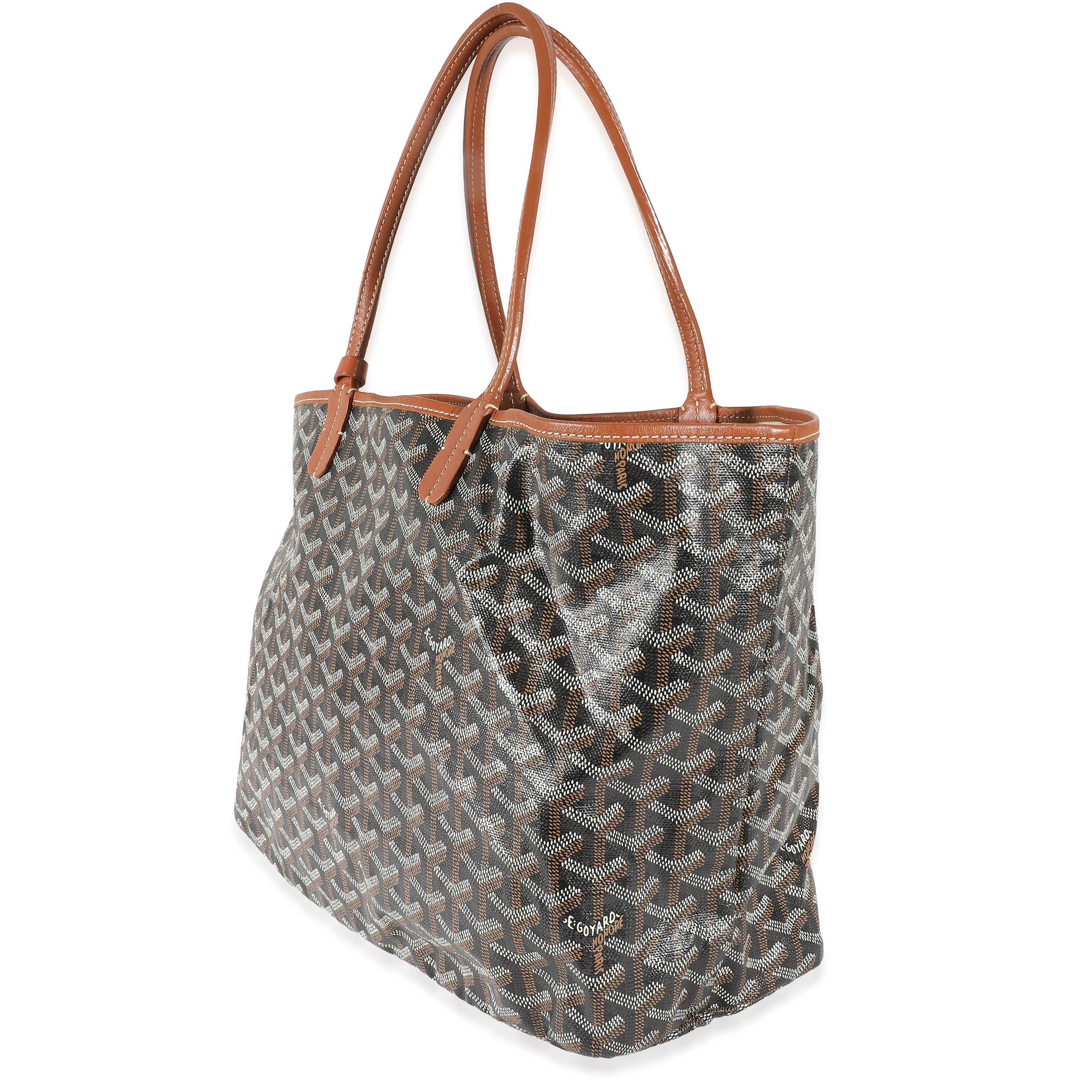 Goyard Goyard Gold Black Goyardine Saint Louis PM