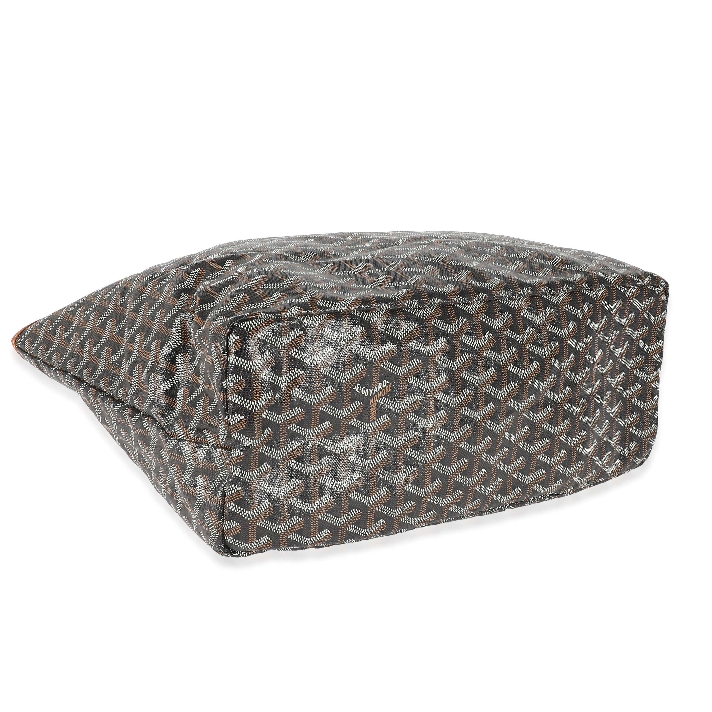 Goyard Goyard Gold Black Goyardine Saint Louis PM