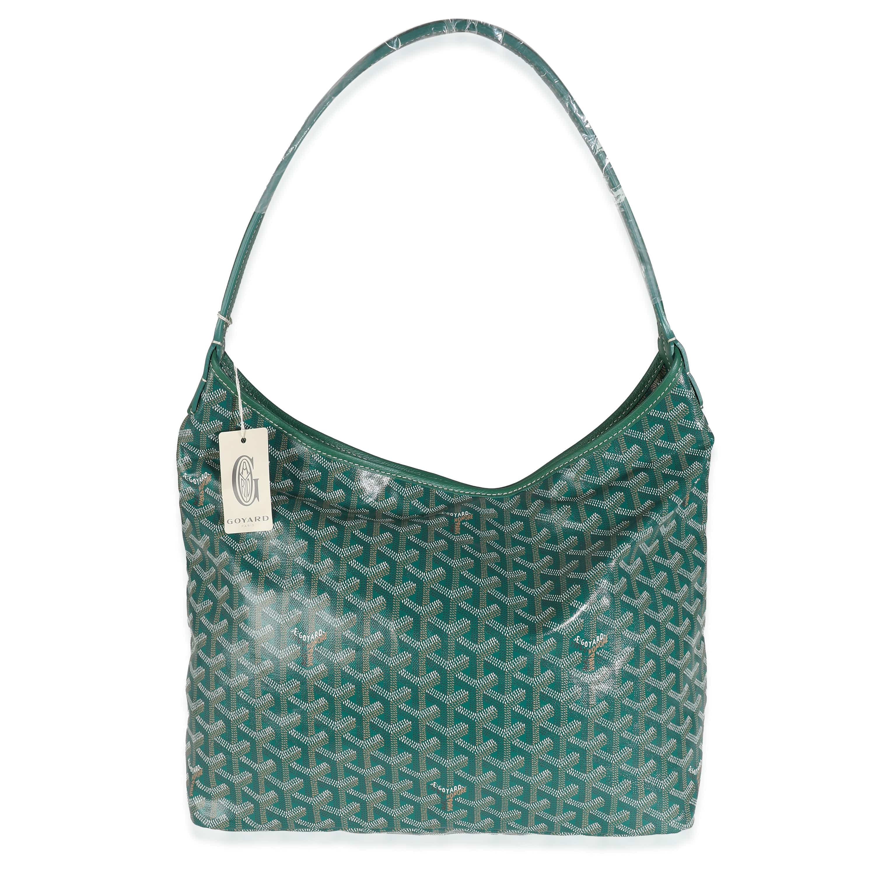 Goyard Goyard Green Goyardine Canvas Boheme Hobo