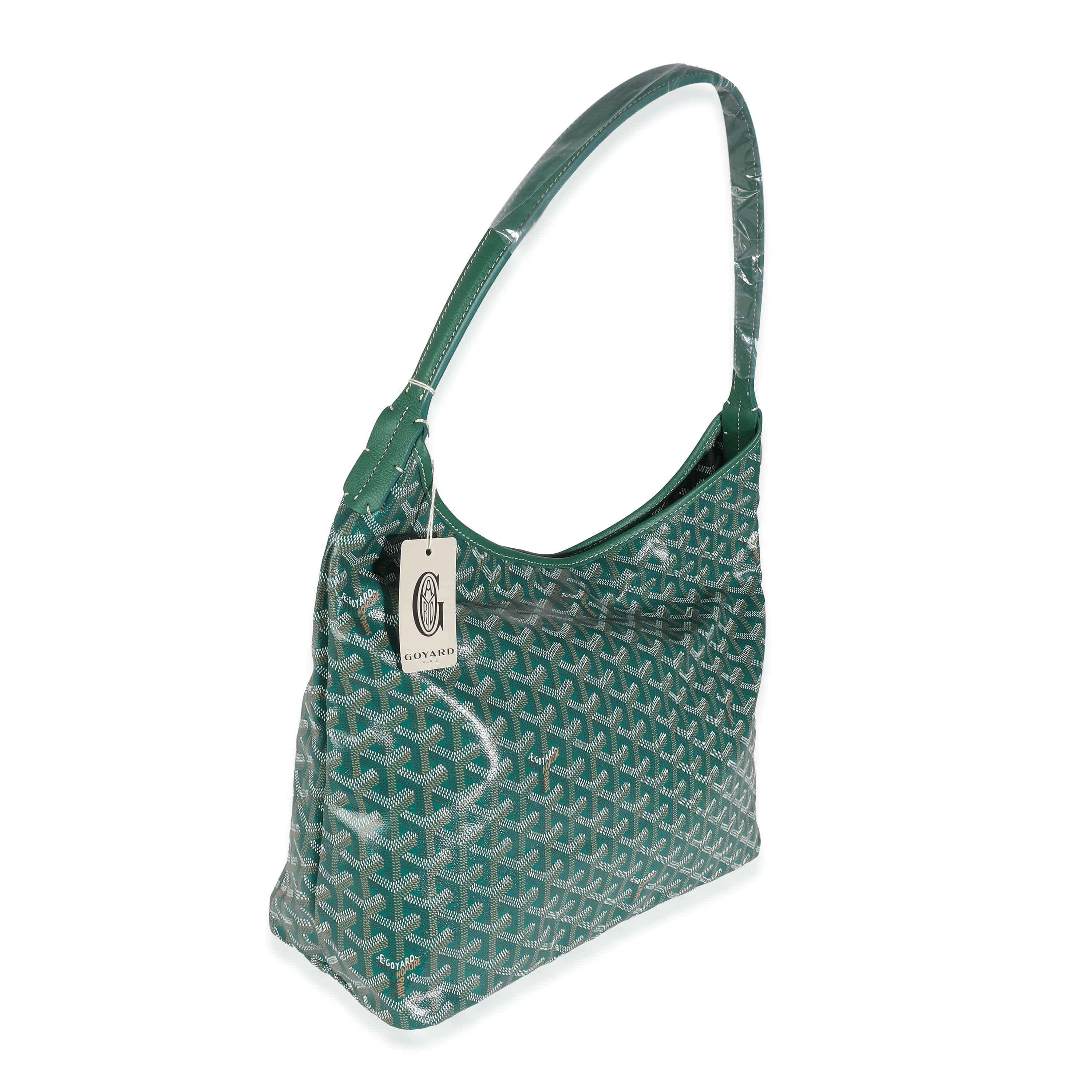 Goyard Goyard Green Goyardine Canvas Boheme Hobo