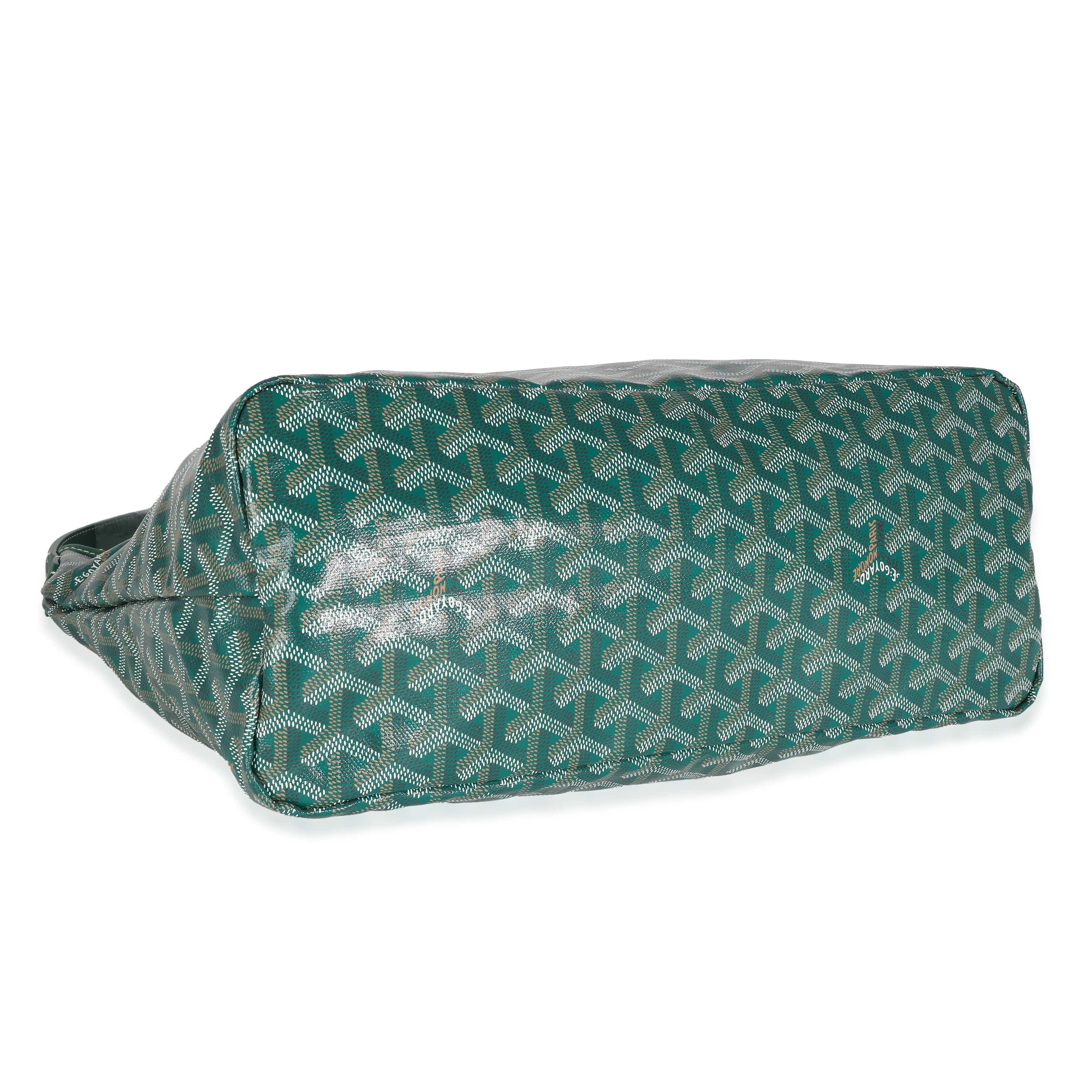 Goyard Goyard Green Goyardine Canvas Boheme Hobo