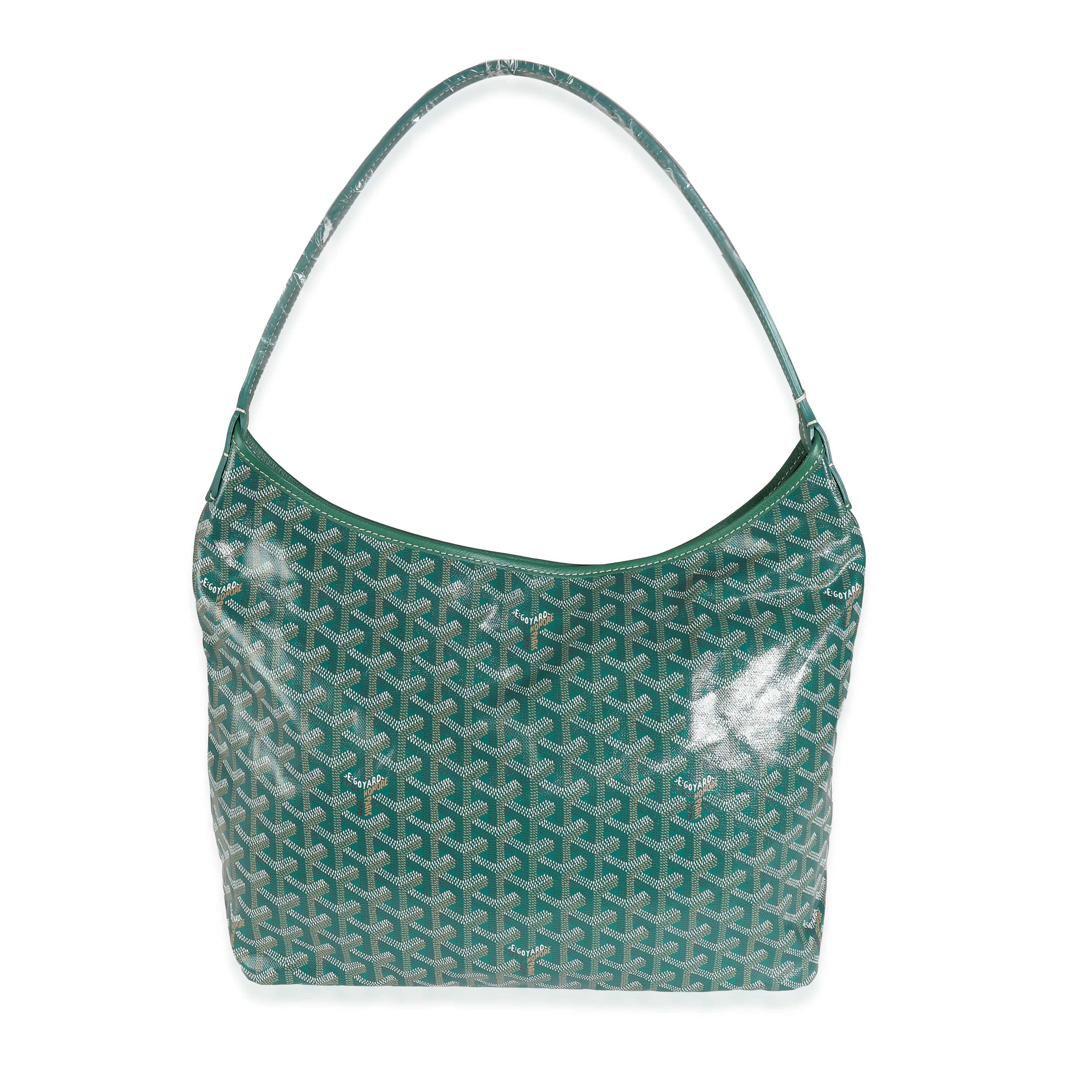 Goyard Goyard Green Goyardine Canvas Boheme Hobo