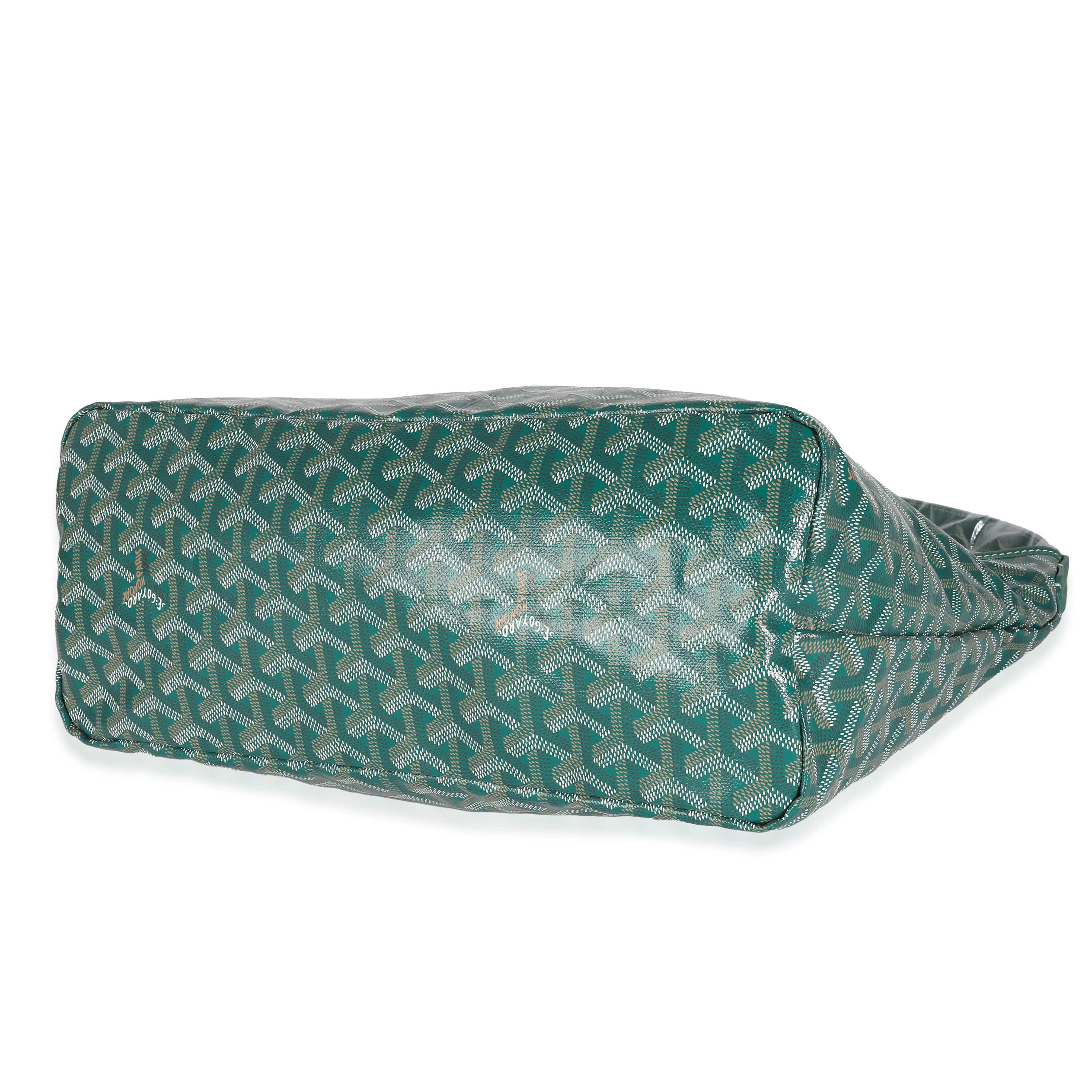 Goyard Goyard Green Goyardine Canvas Boheme Hobo