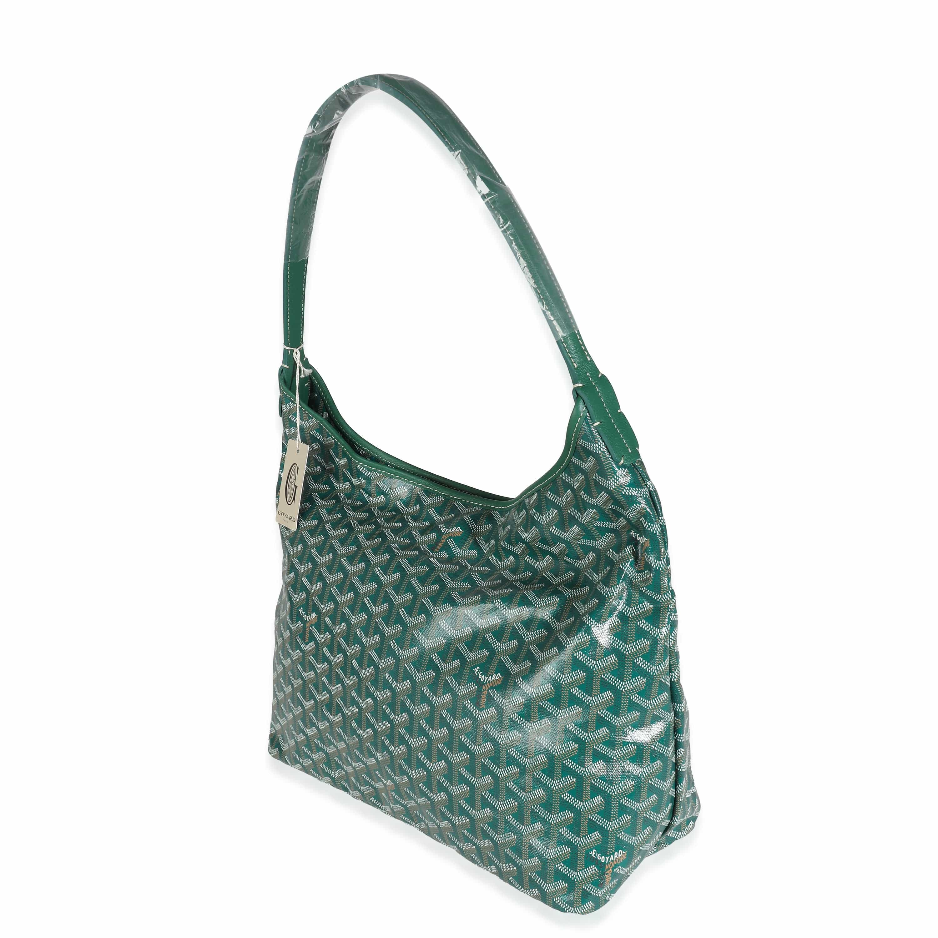 Goyard Goyard Green Goyardine Canvas Boheme Hobo