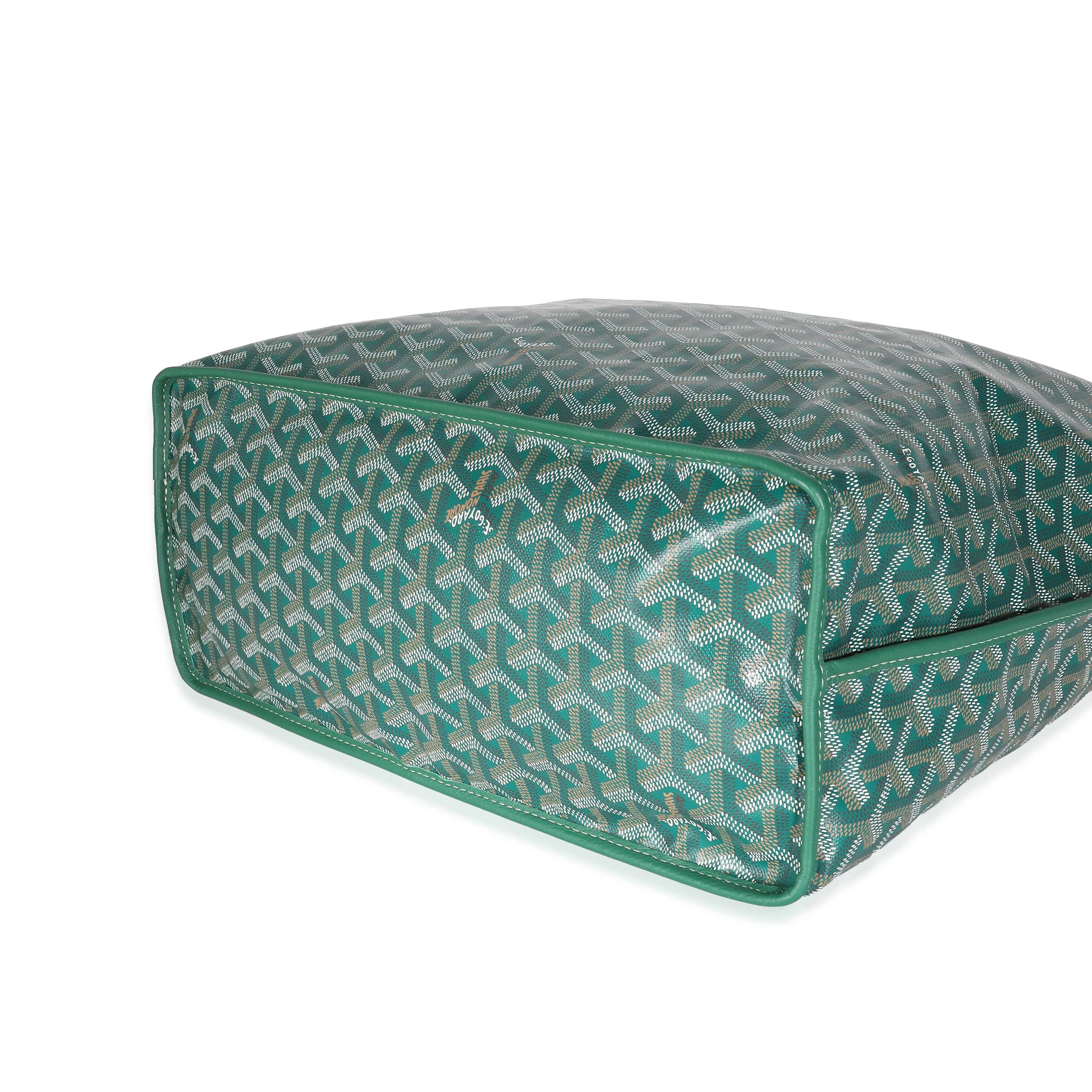 Goyard Green Goyardine Canvas Anjou PM