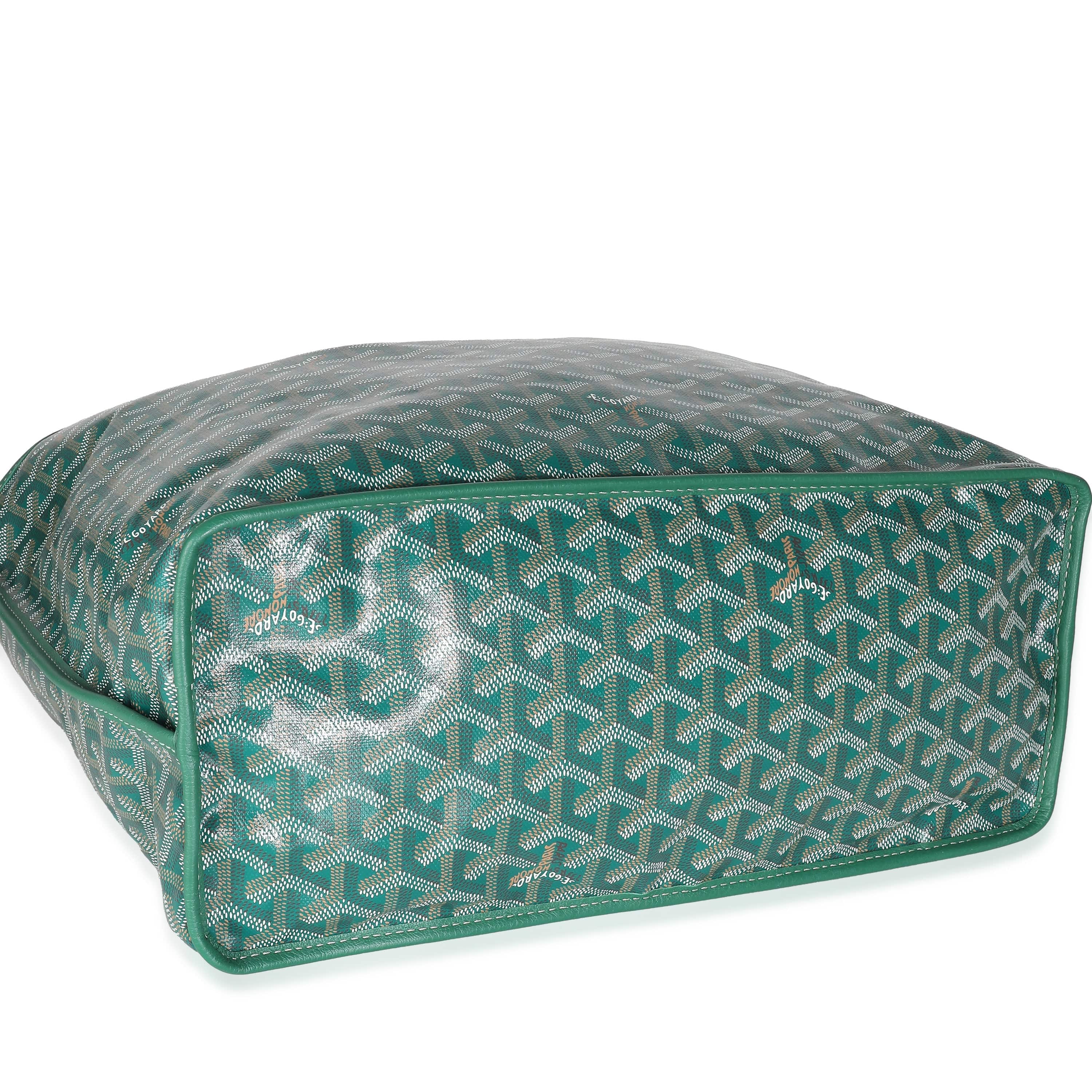 Goyard Green Goyardine Canvas Anjou PM