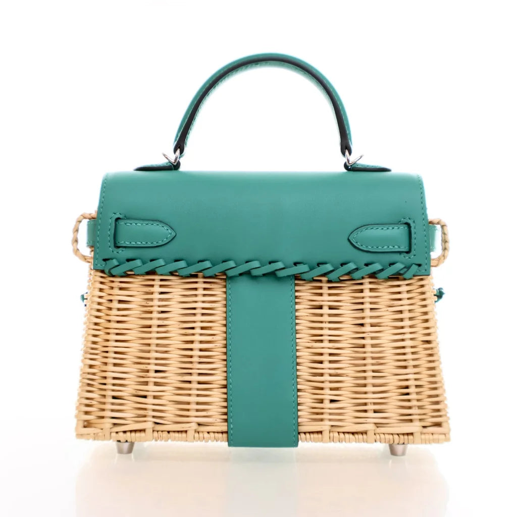 Hermes Vert Verone Swift Mini Kelly Picnic 20 0GJ4GG