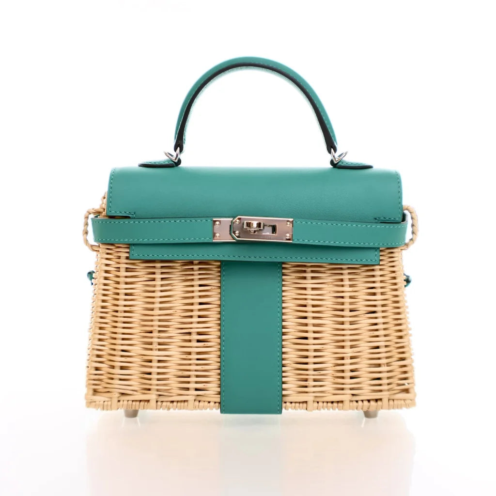 Hermes Vert Verone Swift Mini Kelly Picnic 20 0GJ4GG