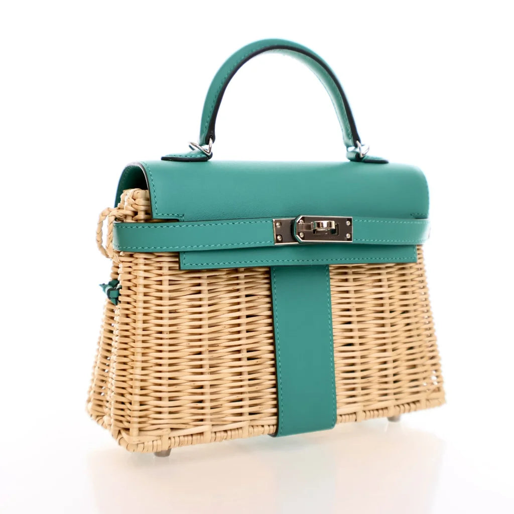 Hermes Vert Verone Swift Mini Kelly Picnic 20 0GJ4GG