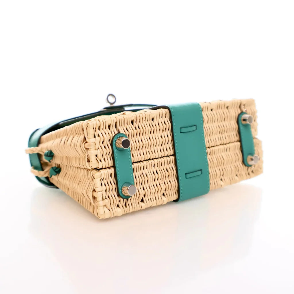 Hermes Vert Verone Swift Mini Kelly Picnic 20 0GJ4GG