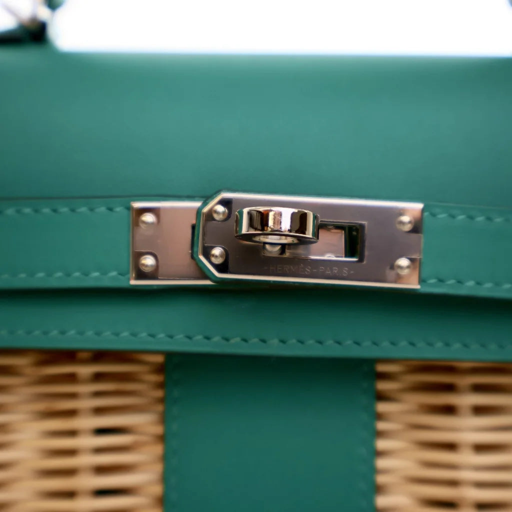 Hermes Vert Verone Swift Mini Kelly Picnic 20 0GJ4GG