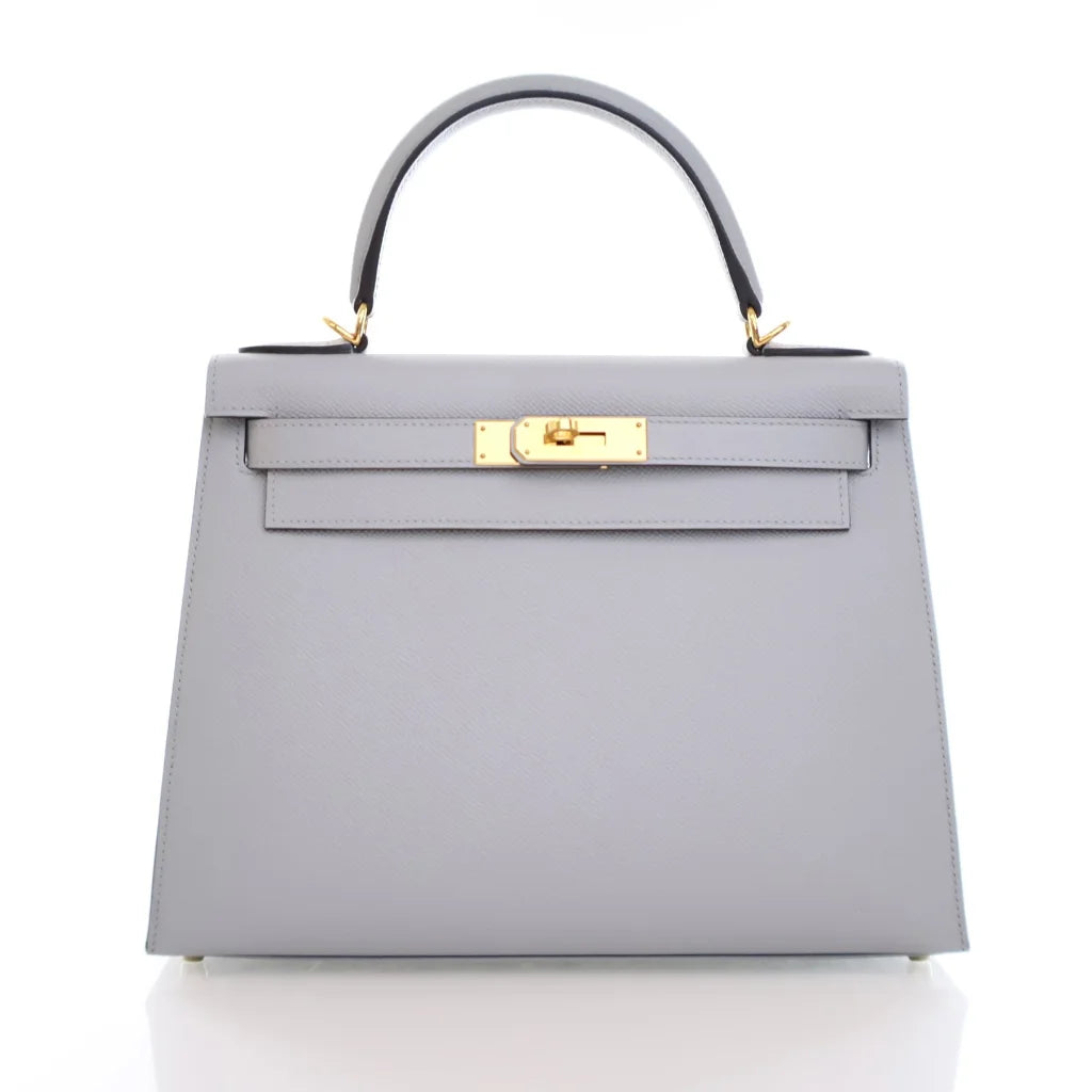 Hermes Kelly 28 Gris Mouette Epsom MJ1JYO