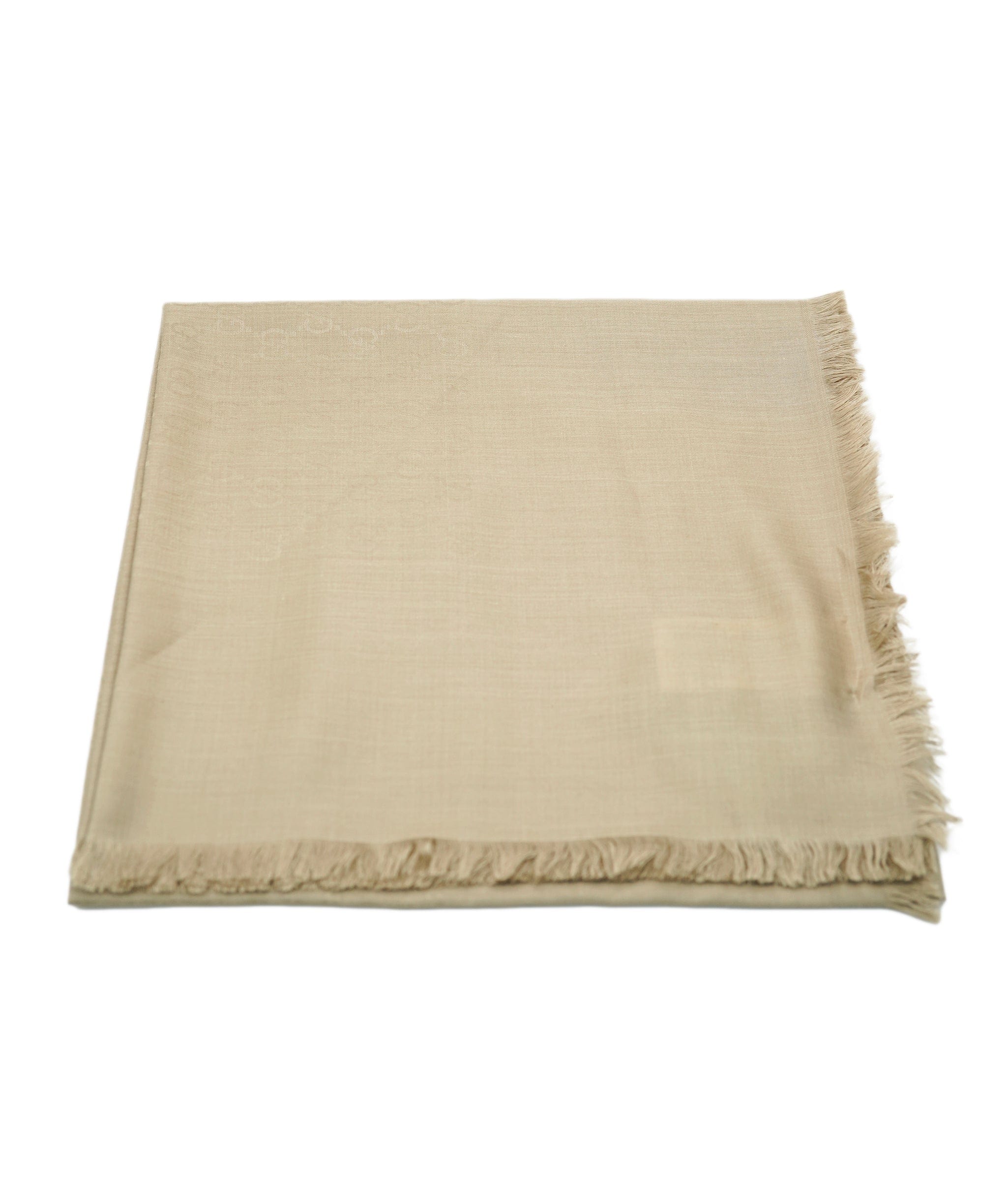 Gucci Gucci beige silk/ wool 135 x 136  AJL0198