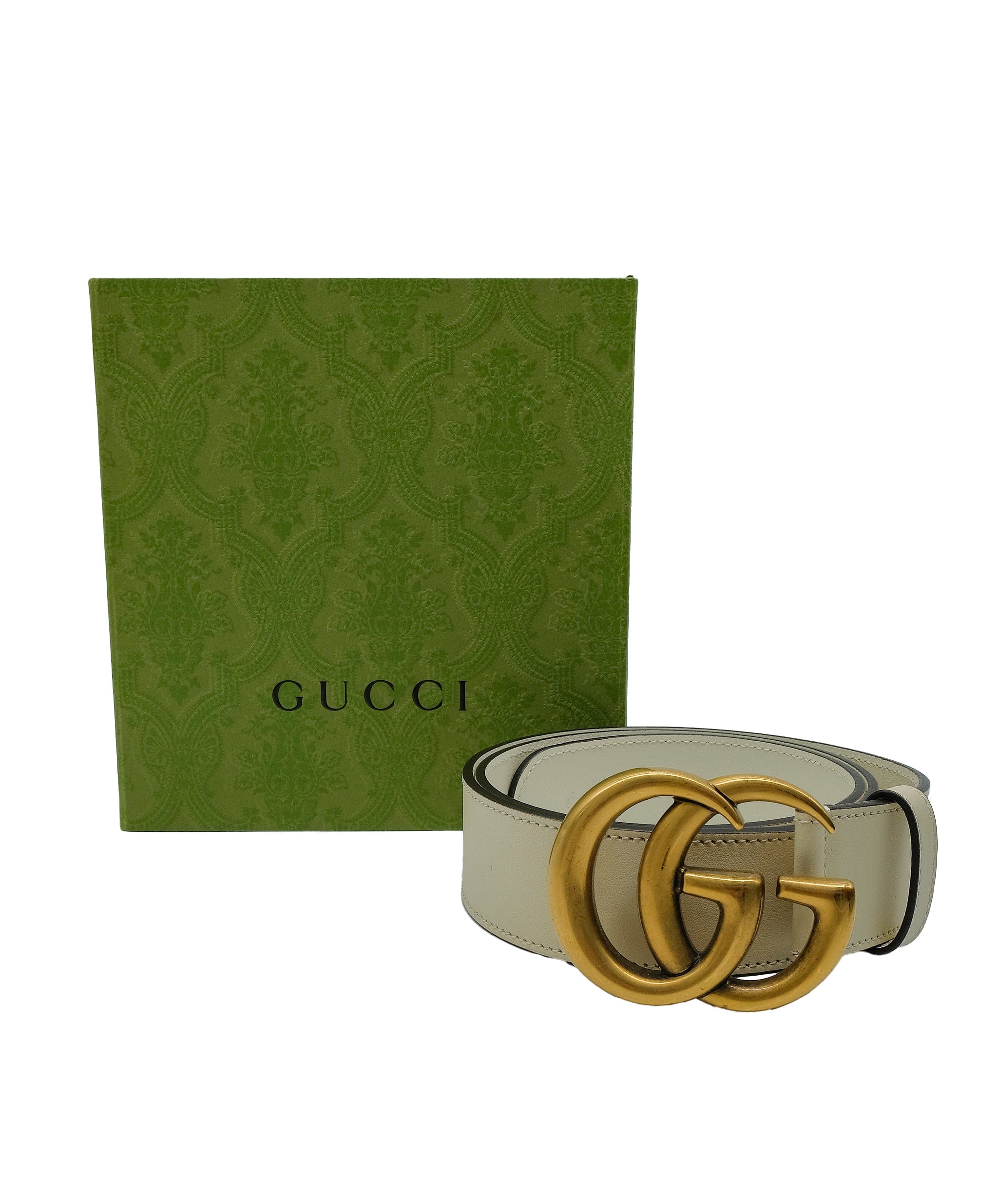 Gucci Gucci Belt White Marmon GG RJC3141