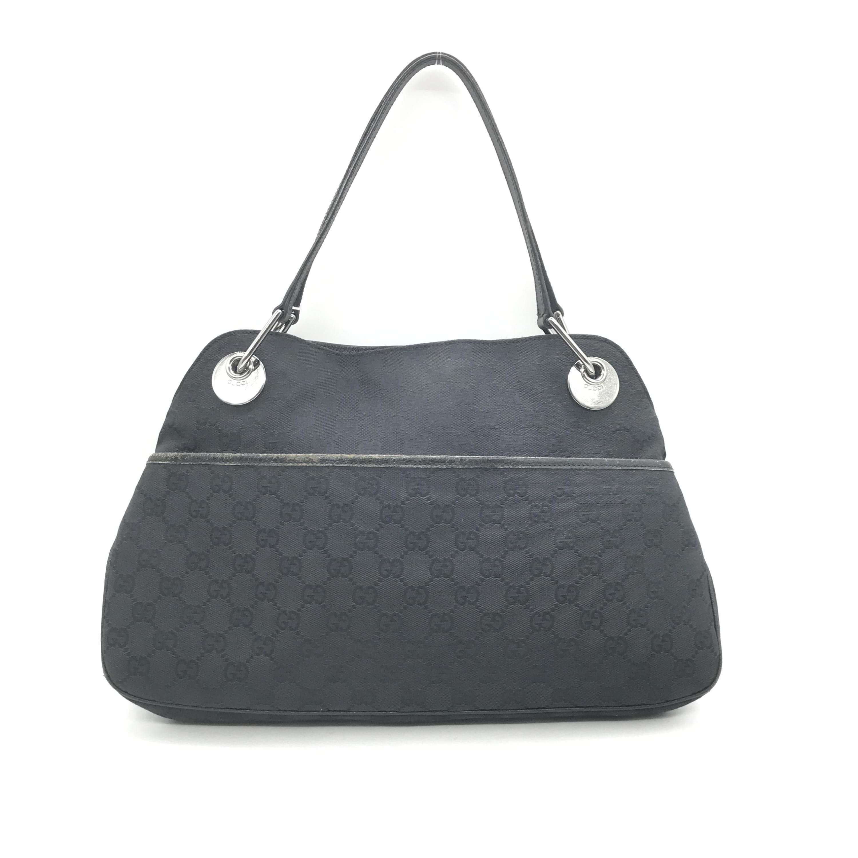 Gucci Gucci Black GG Canvas Shoulder Bag C326283