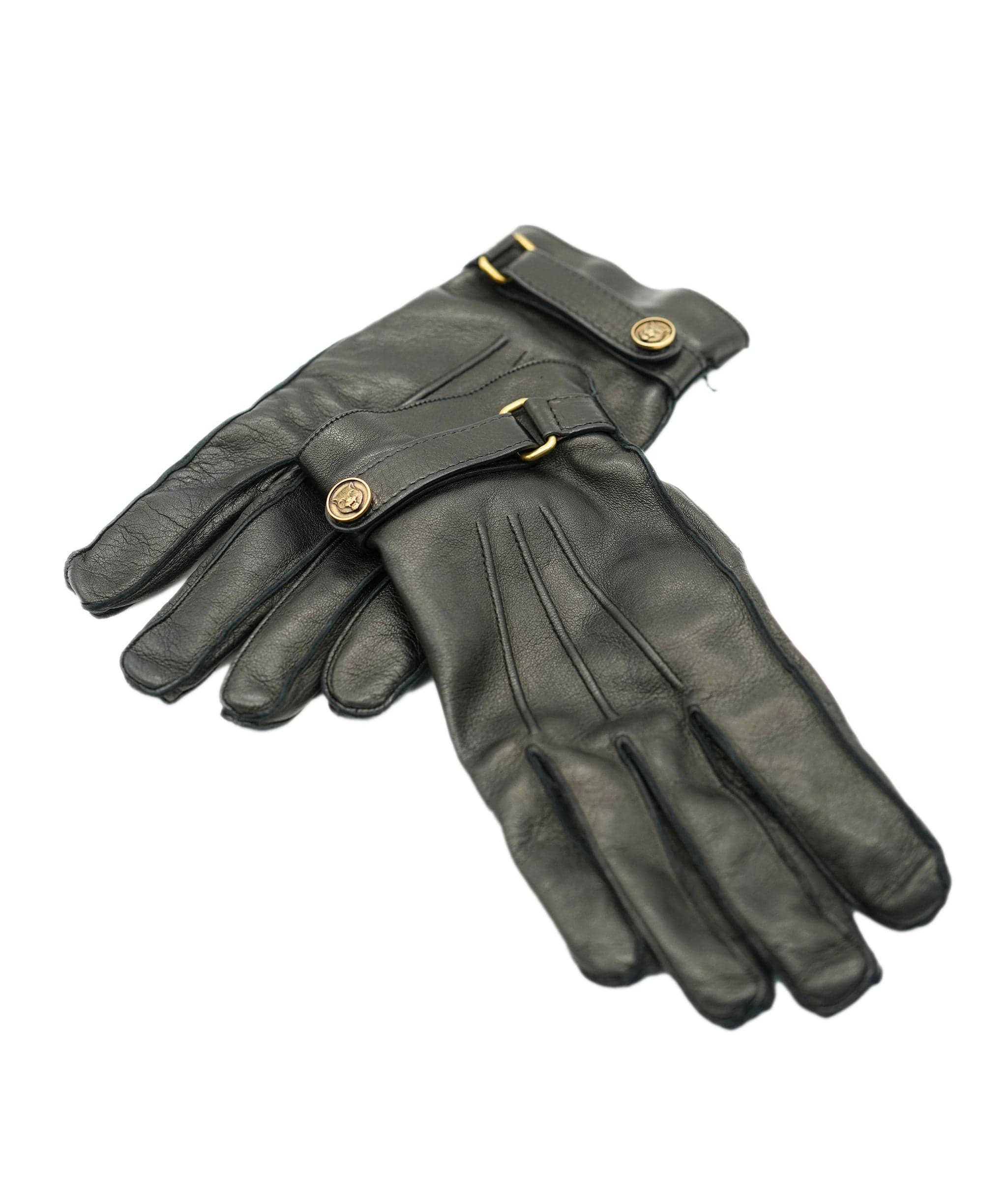 Gucci Gucci Black Leather Gloves ALC1777