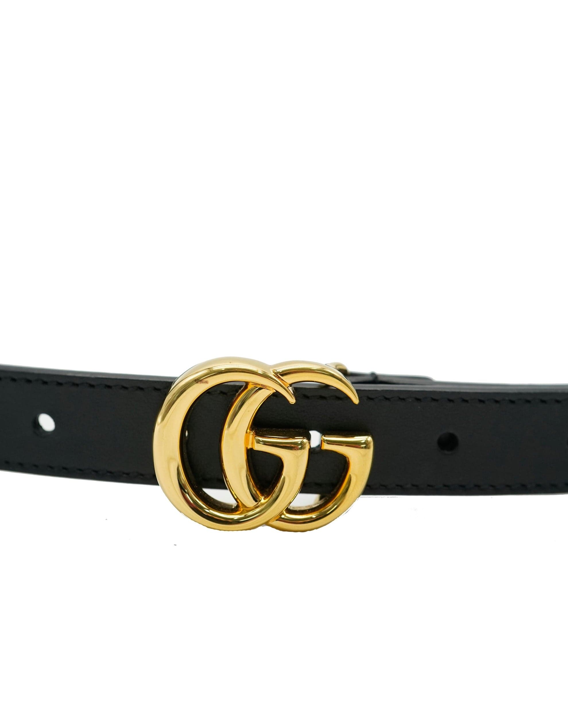 Gucci Gucci Black Leather Interlocking GG Belt ABC0812