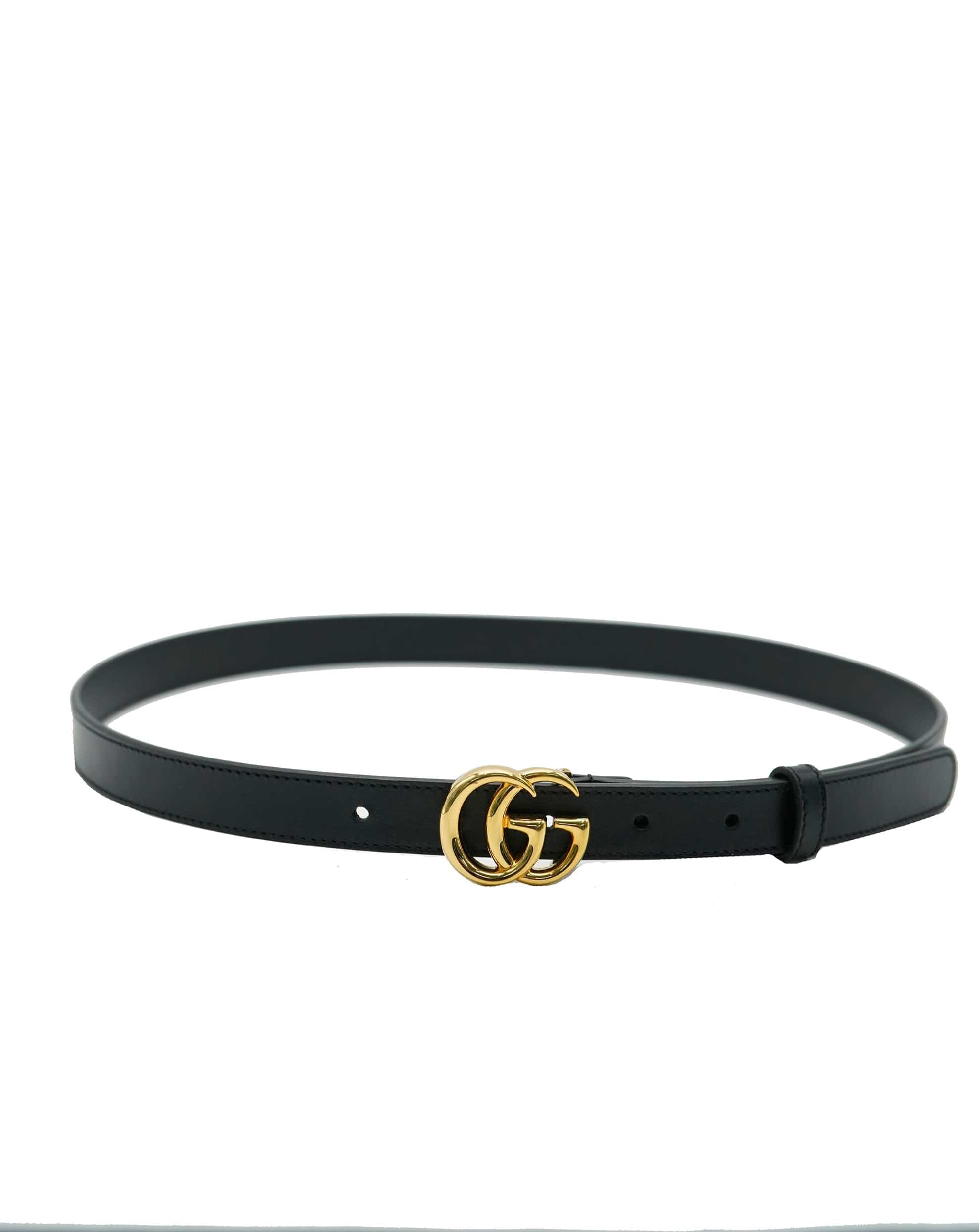 Gucci Gucci Black Leather Interlocking GG Belt ABC0812