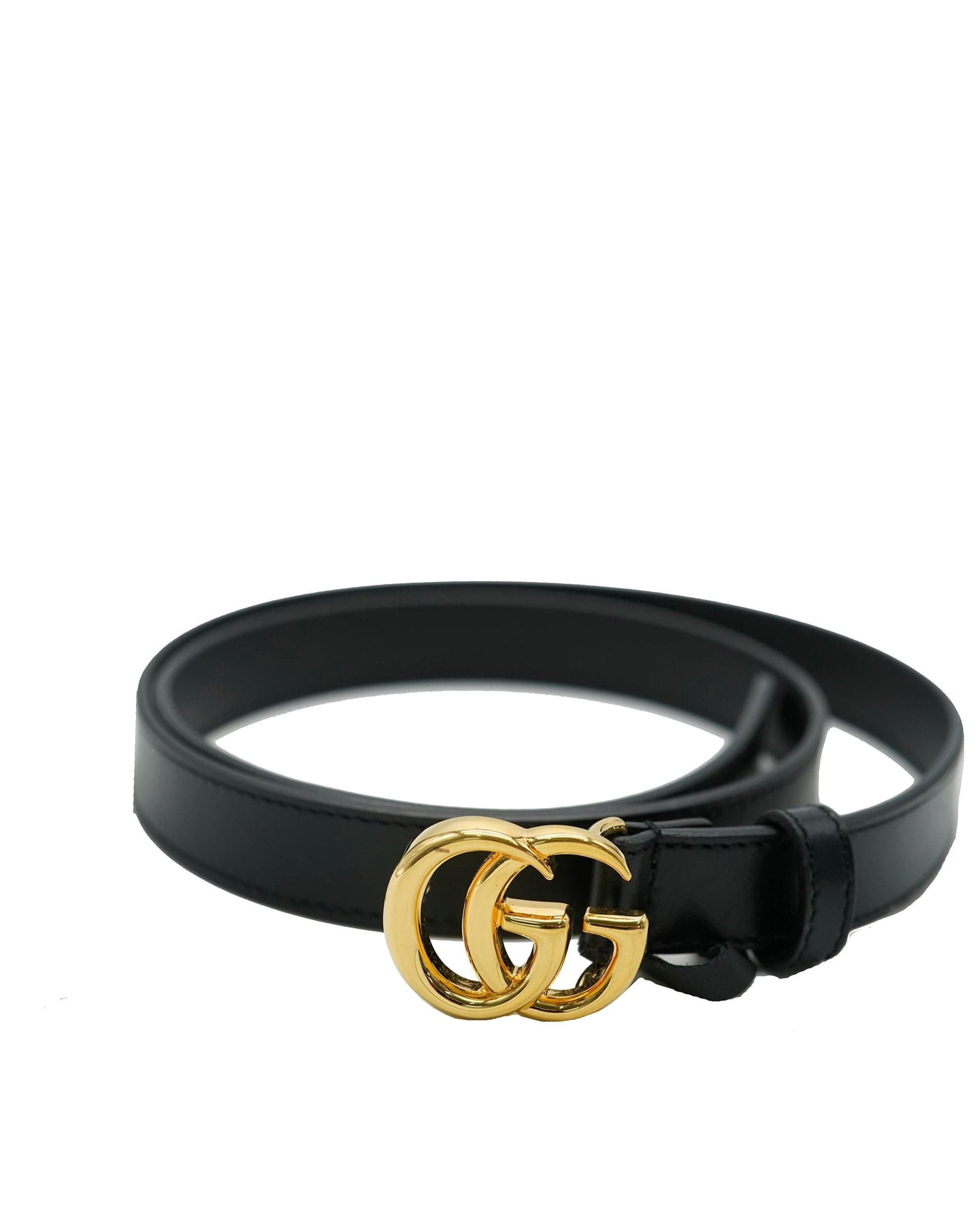 Gucci Gucci Black Leather Interlocking GG Belt ABC0812