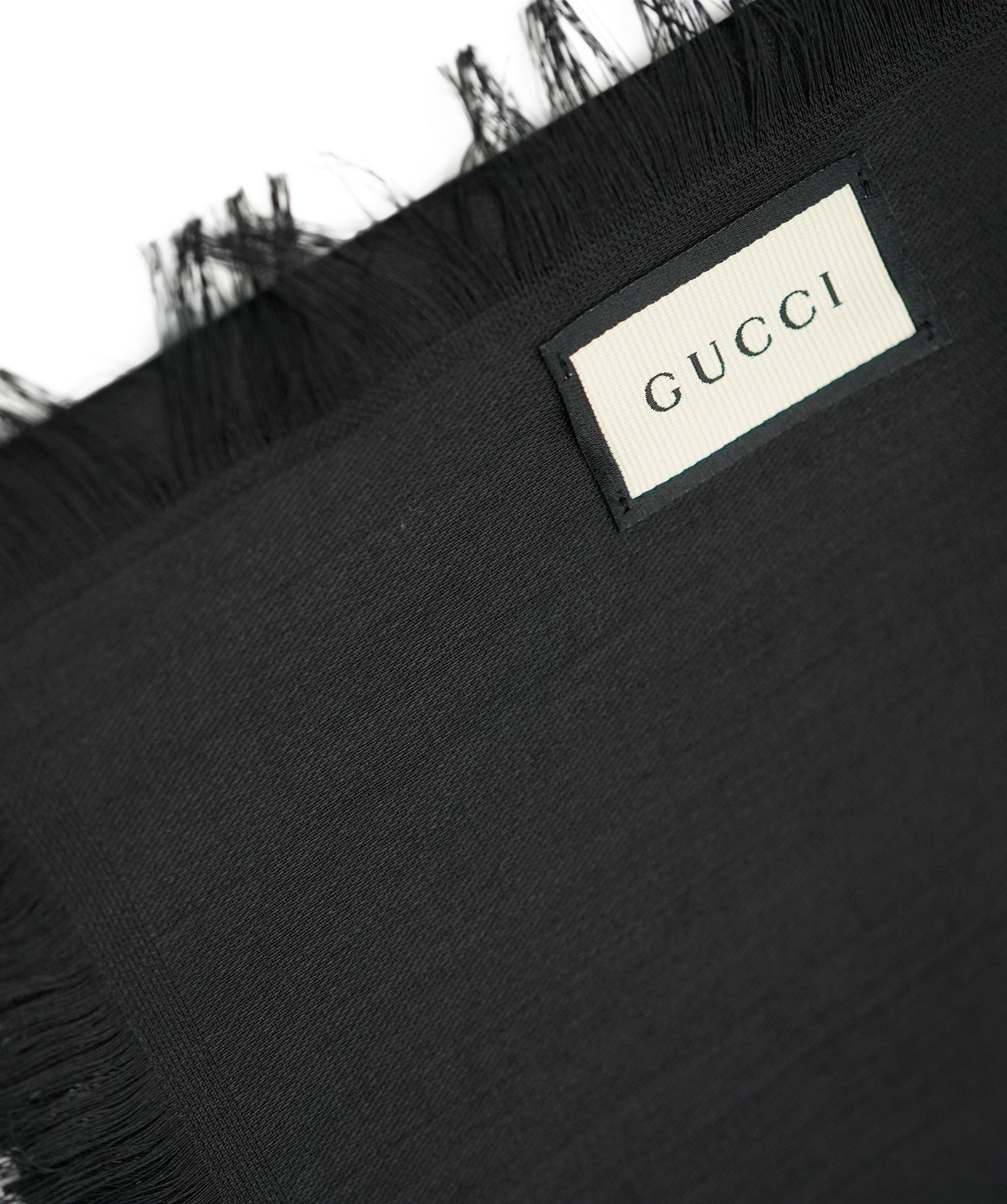 Gucci Gucci black silk/ wool 135 x 135 AJL0197