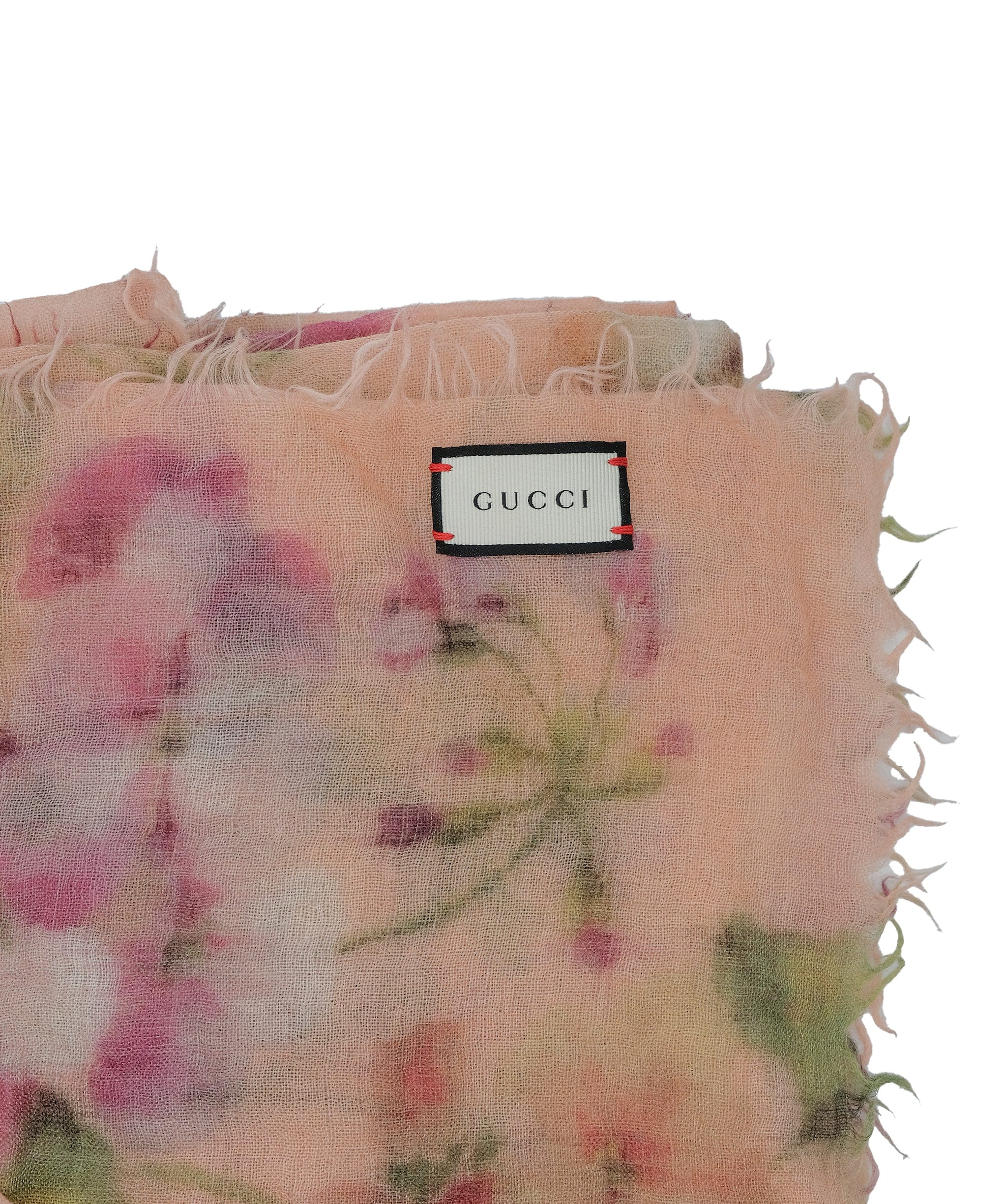 Gucci Gucci Shawl Floral Print Pink RJC3266