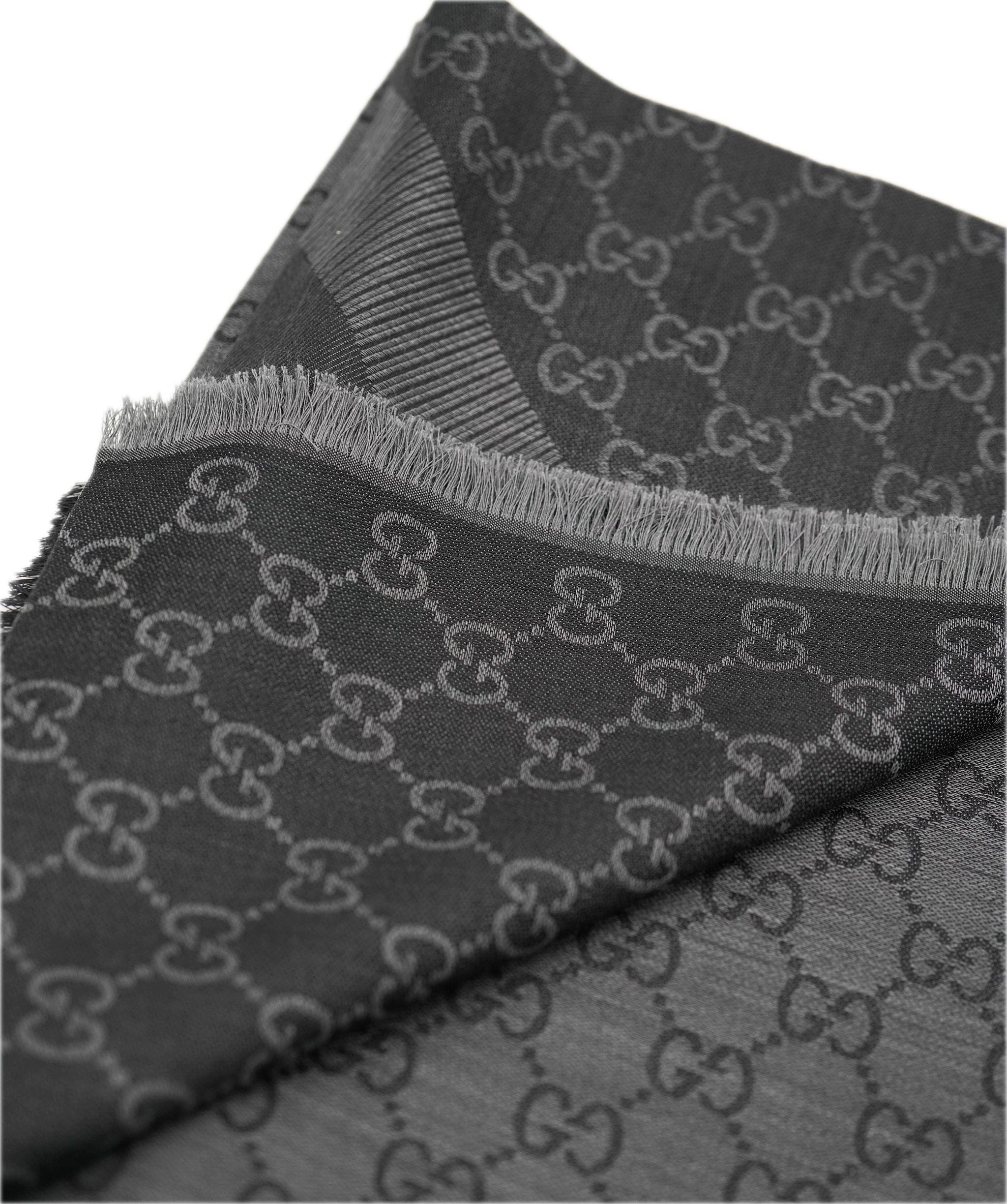 Gucci Gucci 140 x 140 Dark Grey 100% Silk  scarf AVL1425