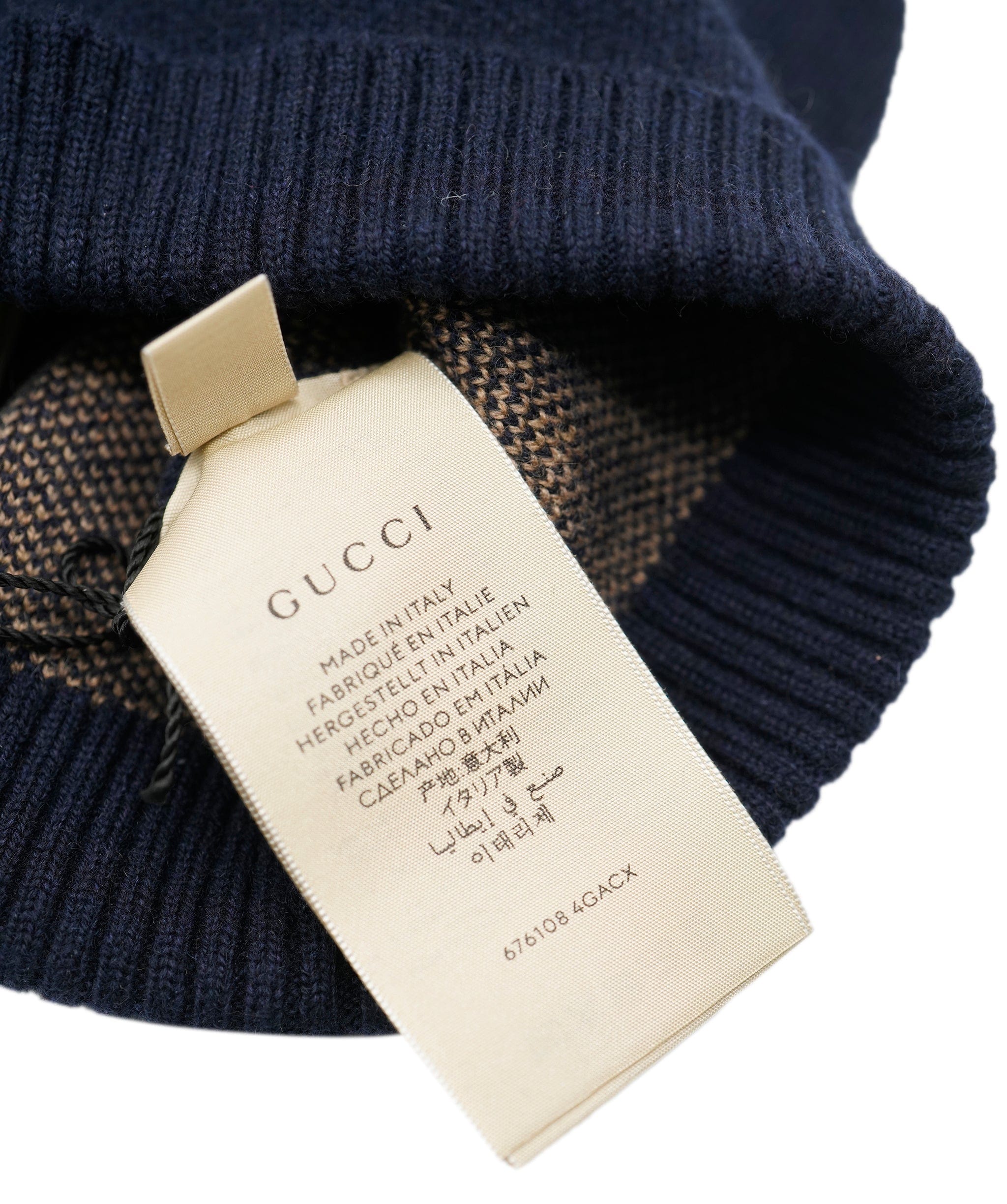 Gucci Gucci Beanie Hat Navy Blue Size M AVL1428