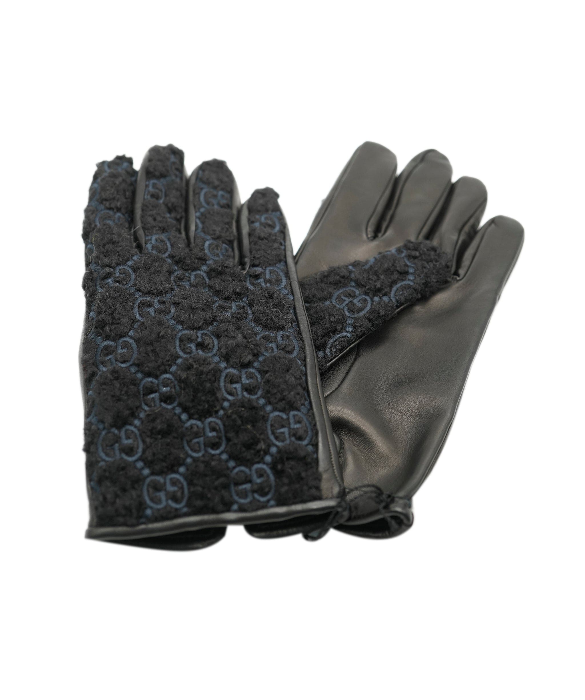 Gucci Gucci Black Embroided Gloves size 9  AVL1430