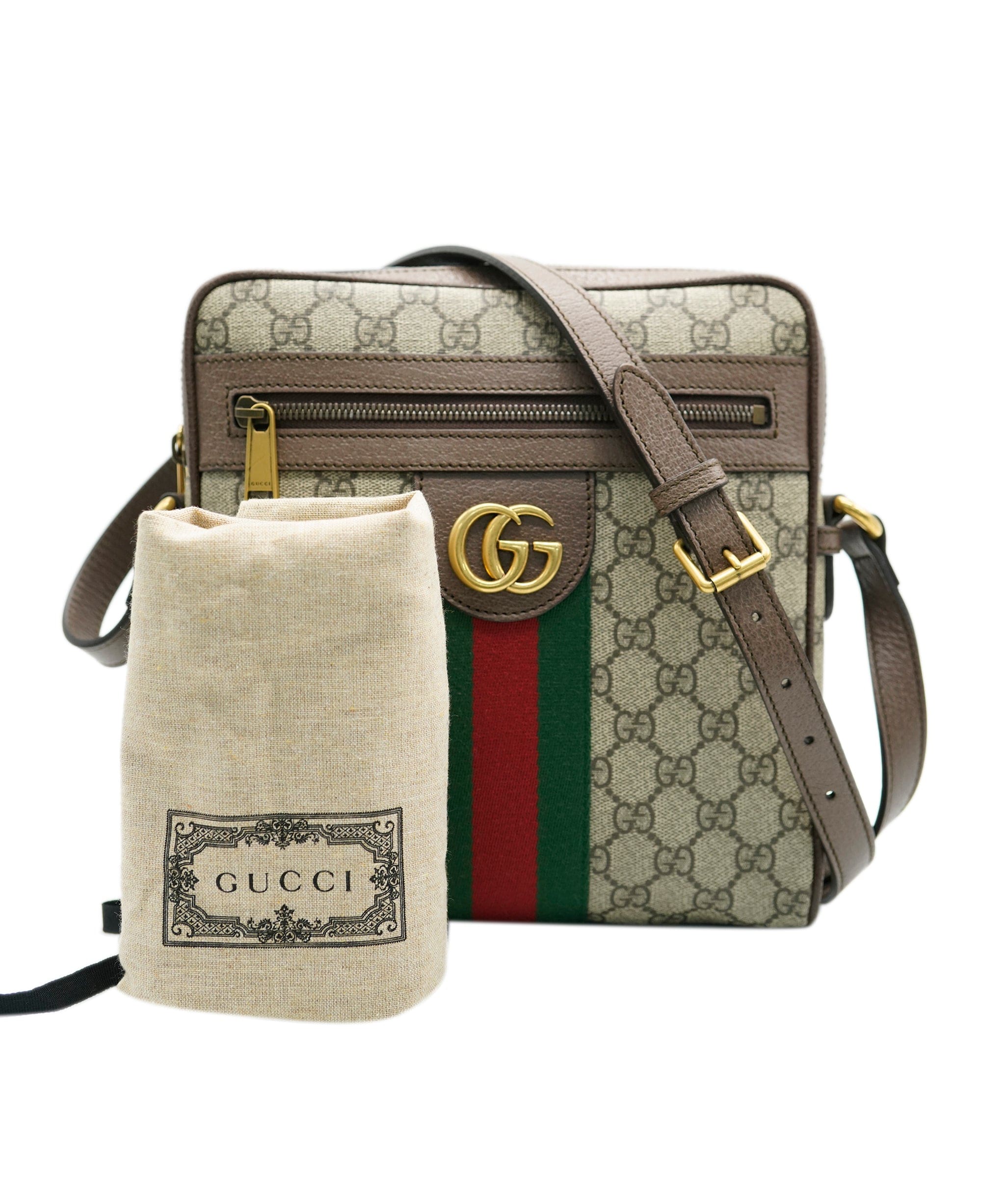 Gucci Gucci Beige GG Supreme Small Ophidia Messenger ABC0182