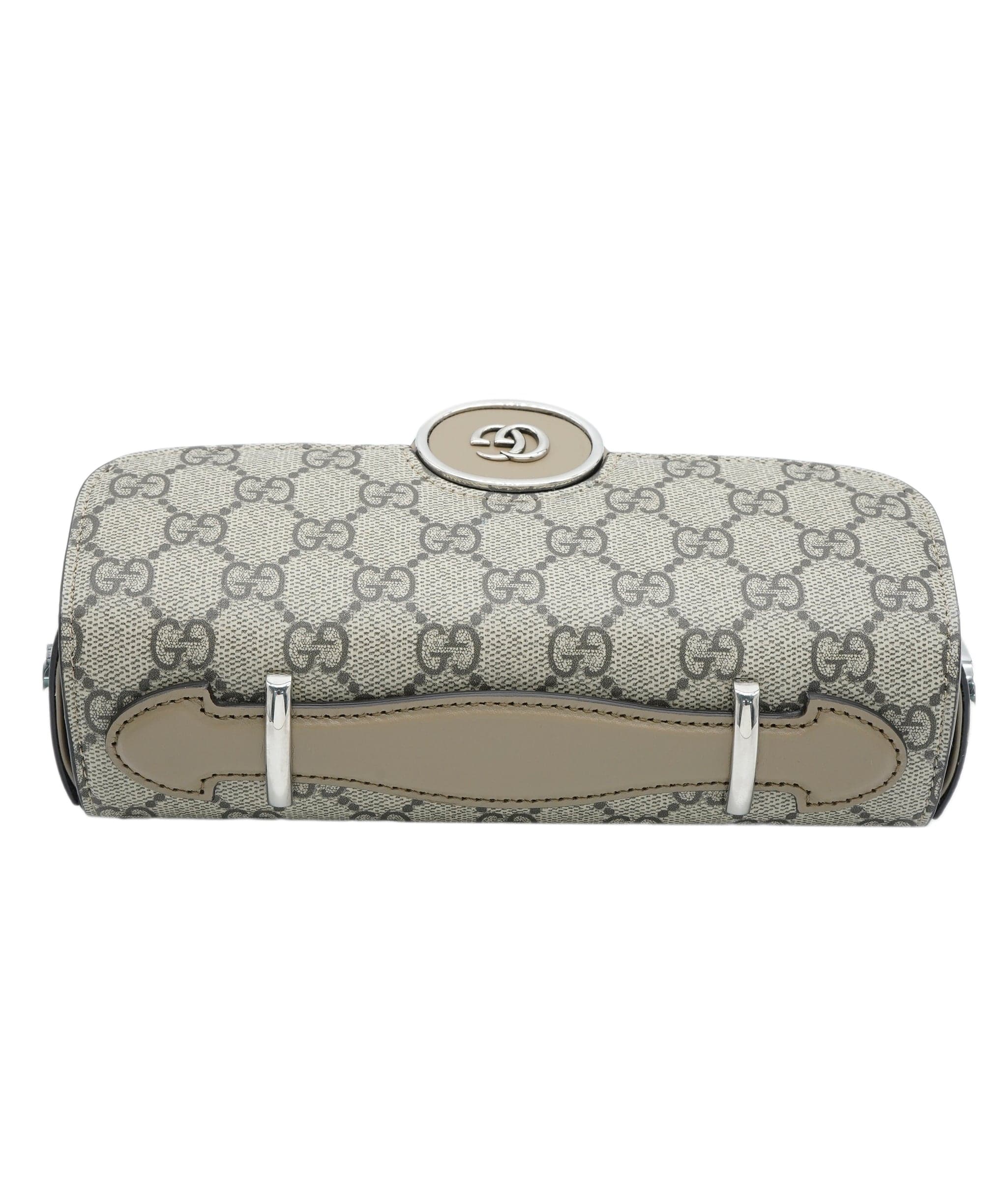 Gucci Gucci Beige GG Supreme Super Mini Petite GG Top Handle ABC0870