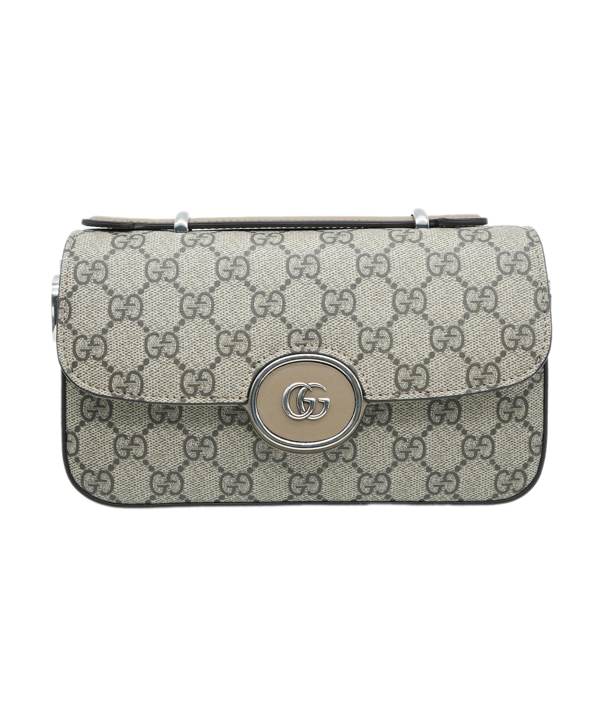 Gucci Gucci Beige GG Supreme Super Mini Petite GG Top Handle ABC0870