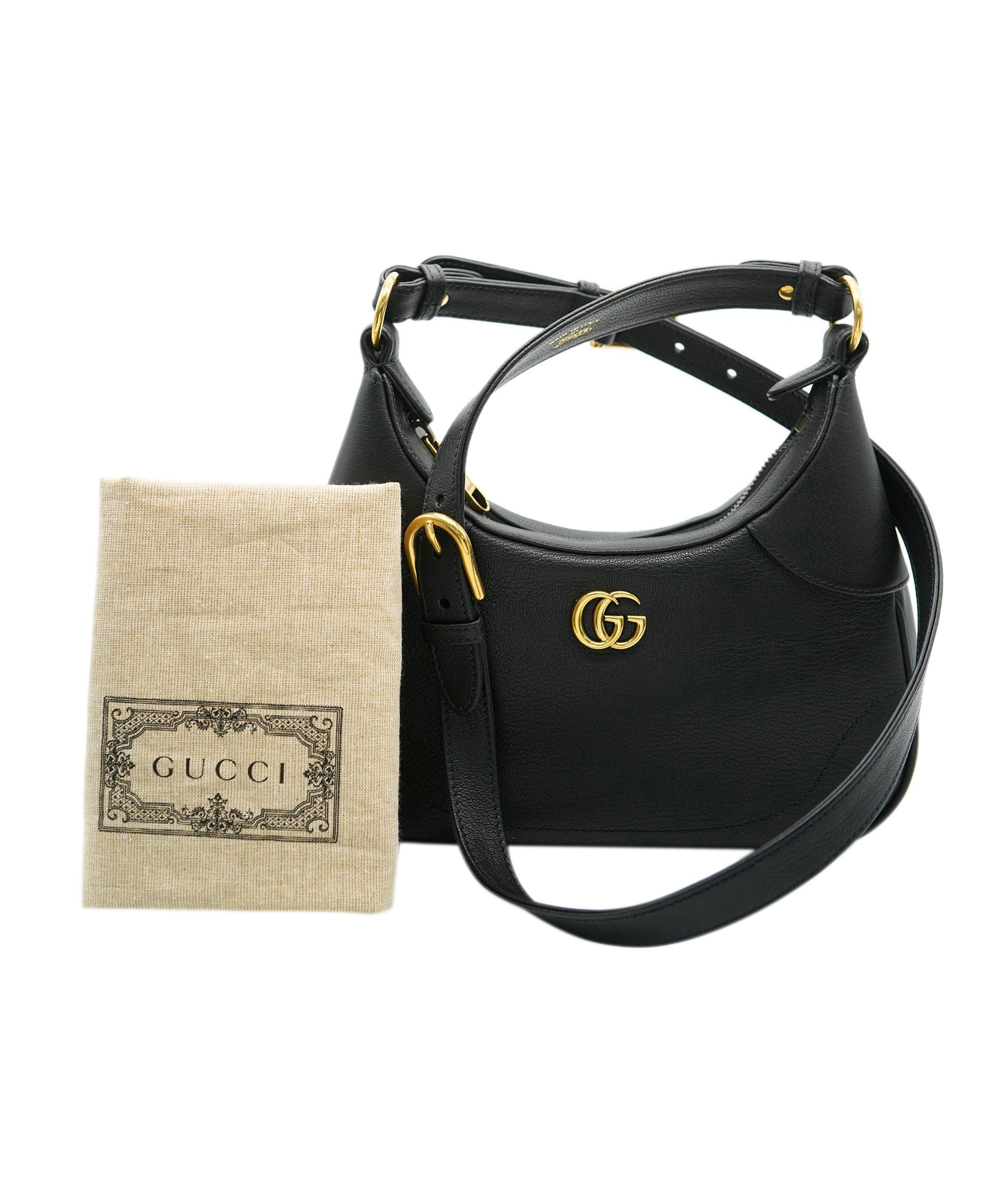 Gucci Gucci Black Aphrodite Leather shoulder (dustbag) REC1689