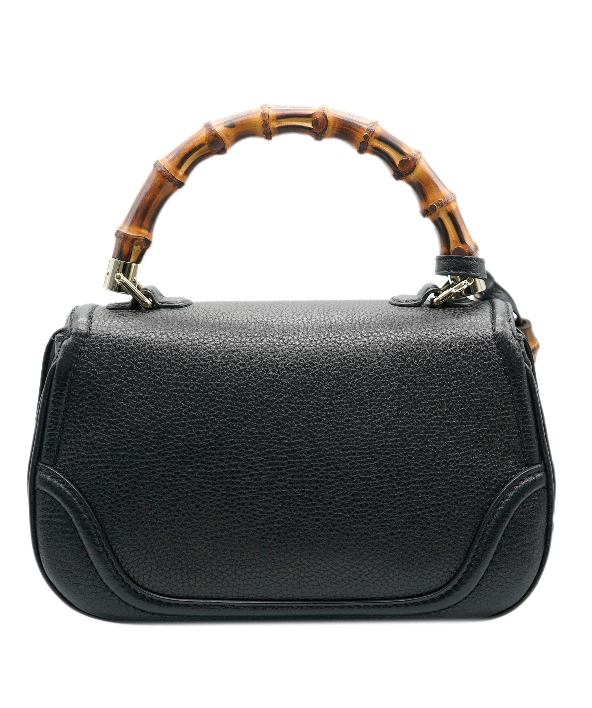 Gucci Gucci Black Bamboo Top Handle Bag - AJC0331