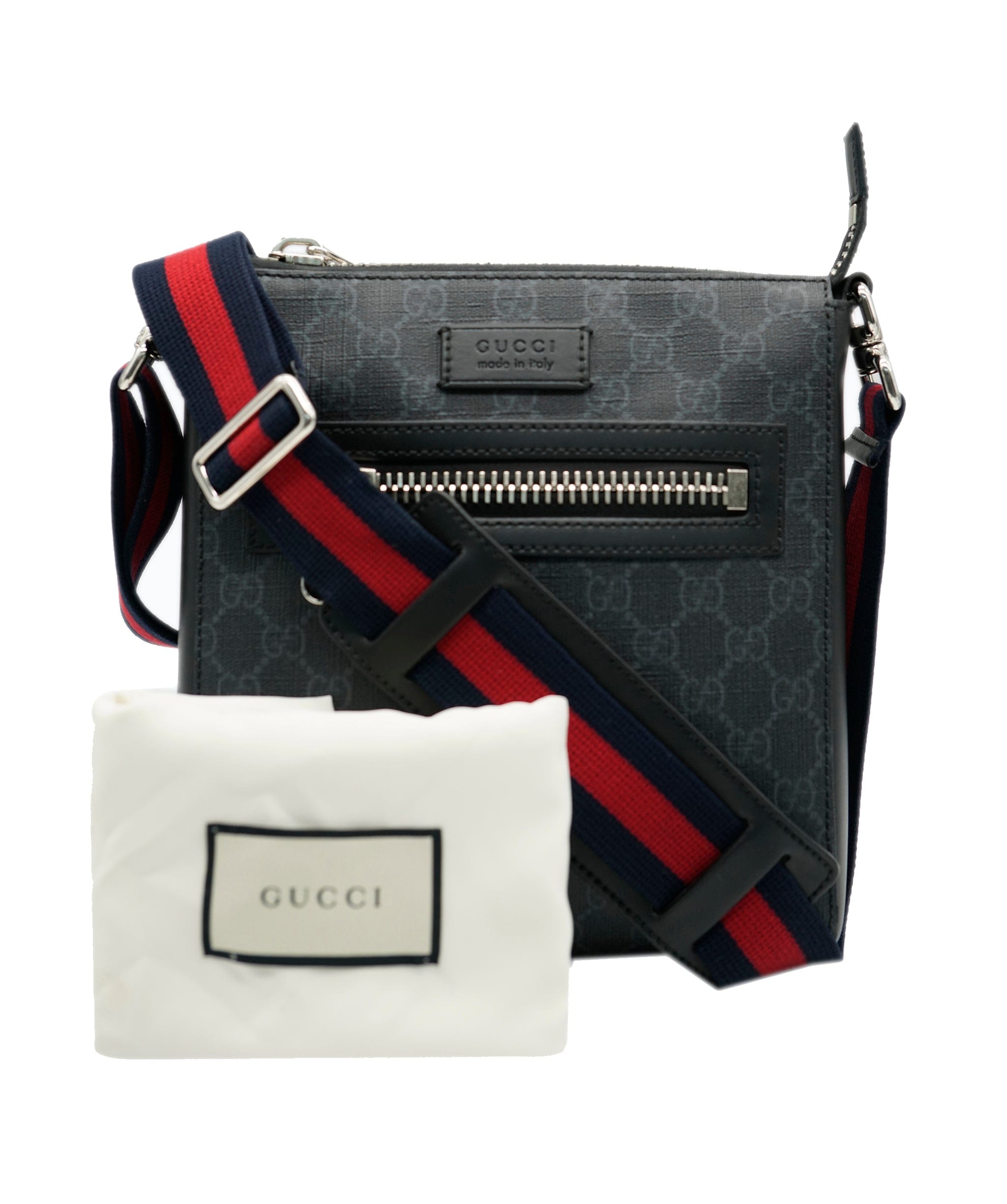 Gucci Gucci Black GG Canvas MessengerASC2300