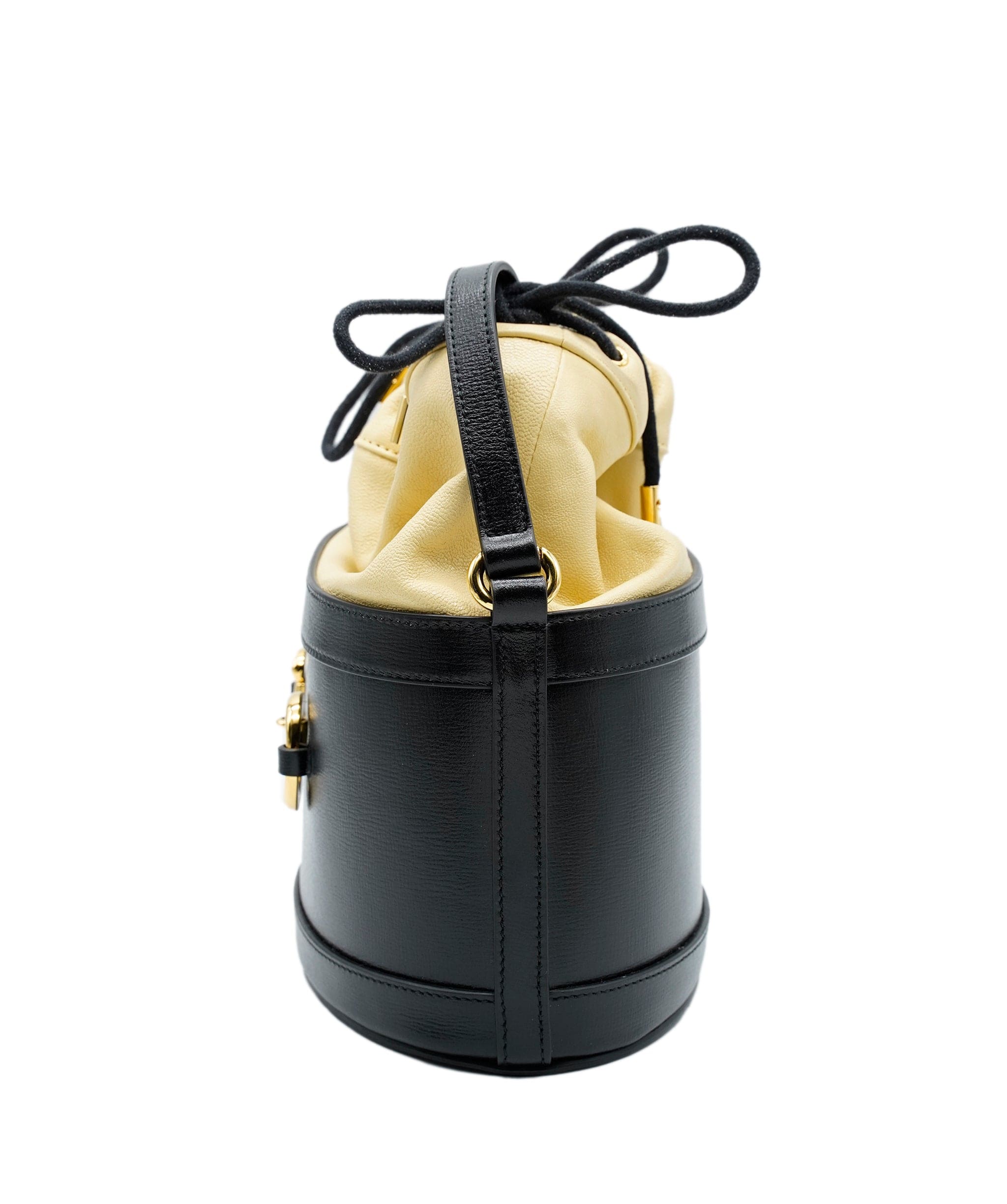 Gucci Gucci Black Leather 1955 Horsebit Bucket ASC2348