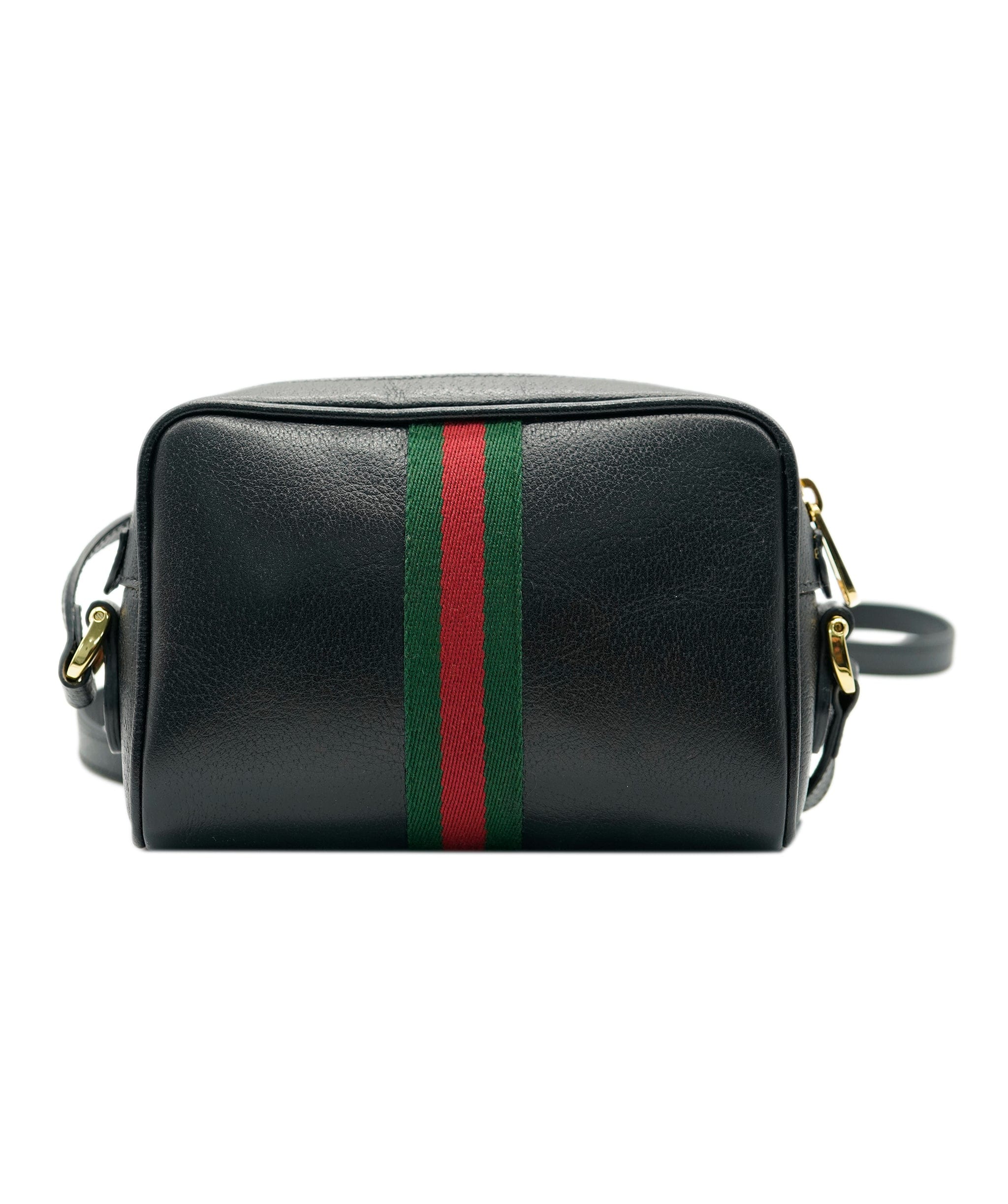 Gucci Gucci Black Leather Mini Web Ophidia bag 131984