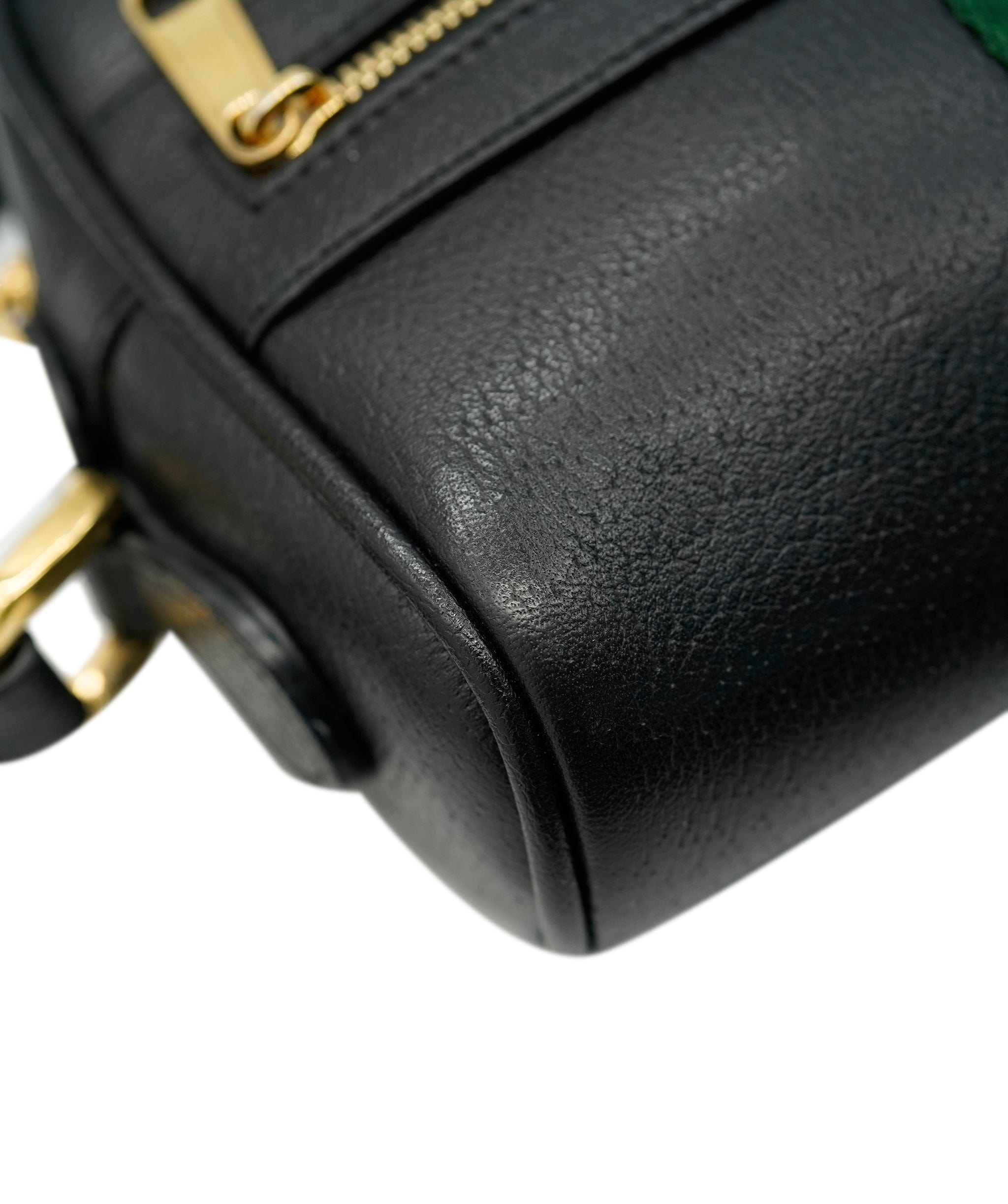 Gucci Gucci Black Leather Mini Web Ophidia bag 131984