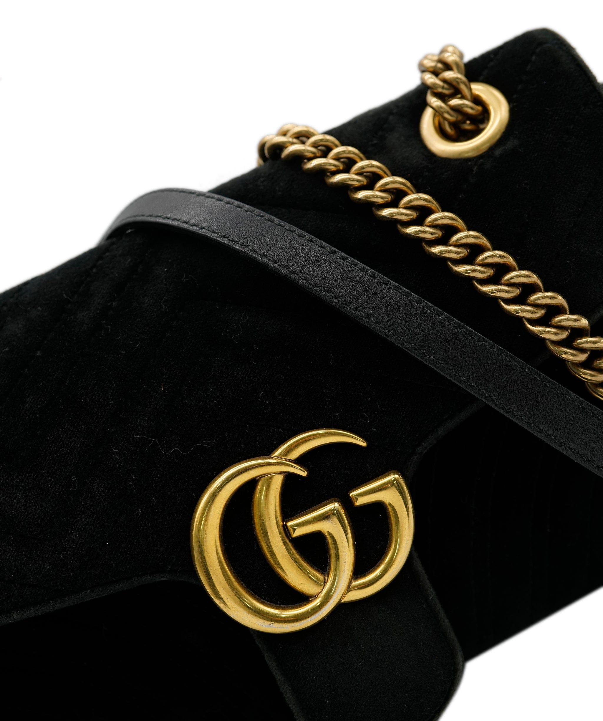 Gucci Gucci black velvet marmont ALC0561