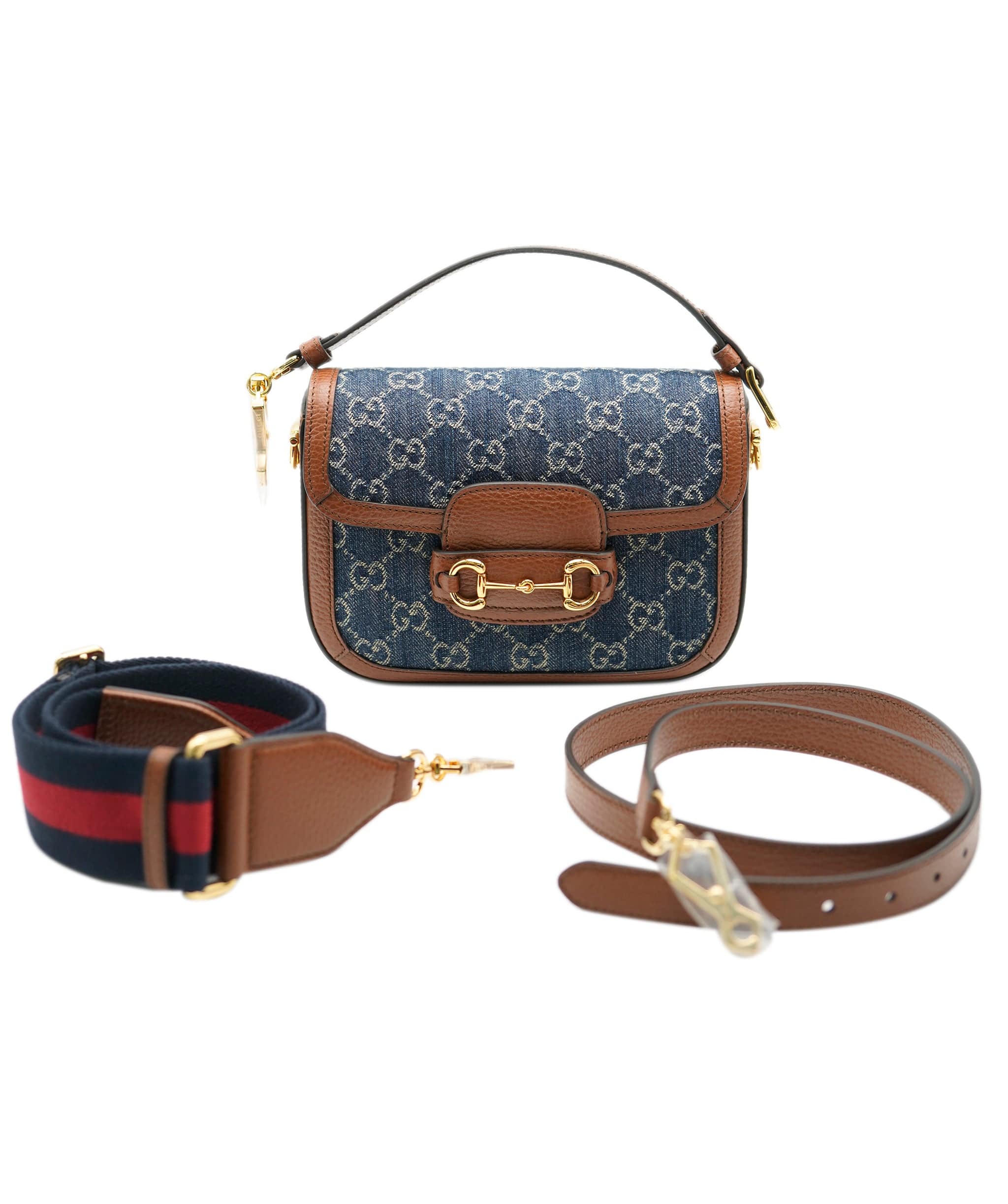 Gucci Gucci Denim Horsebit Crossbody  ALC1154