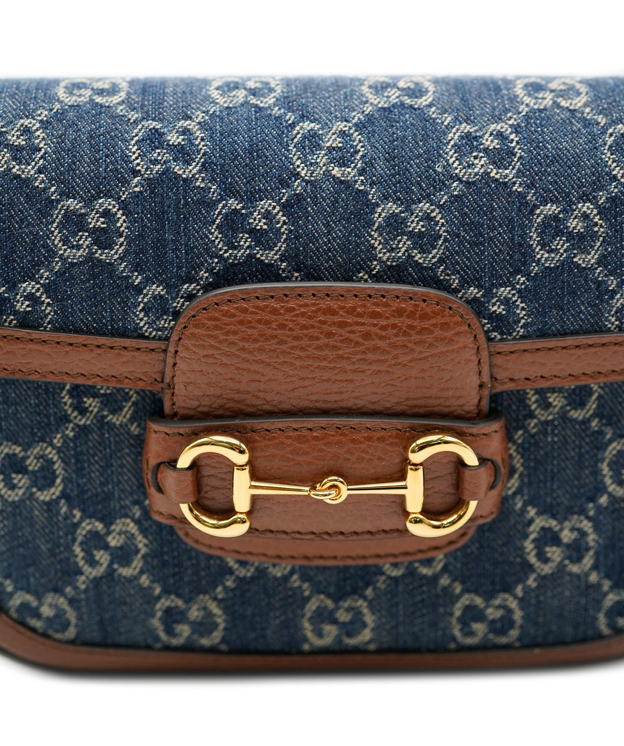 Gucci Gucci Denim Horsebit Crossbody  ALC1154