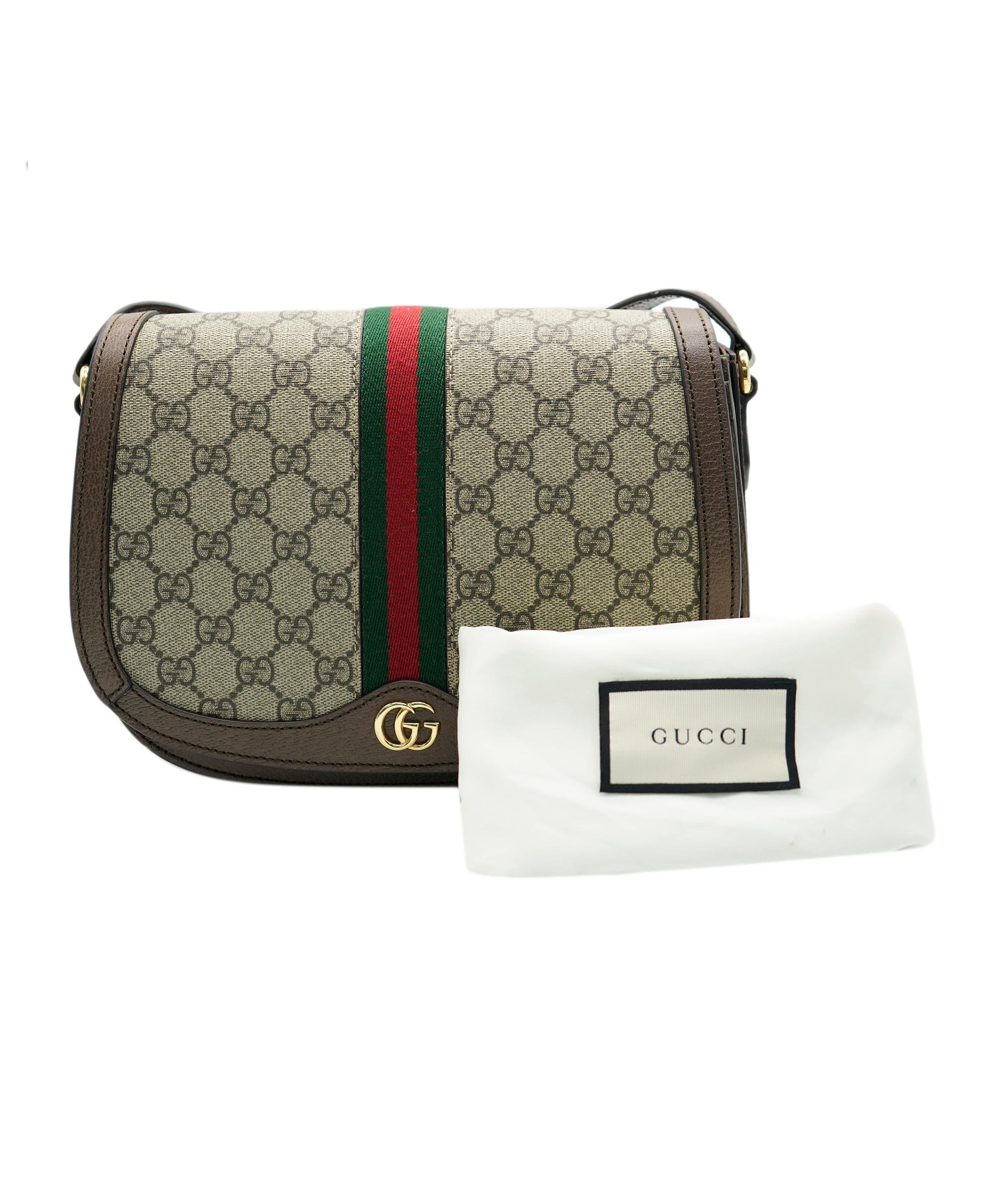 Gucci Gucci GG Supreme Monogram Ophidia Small Flap Messenger ASC2319