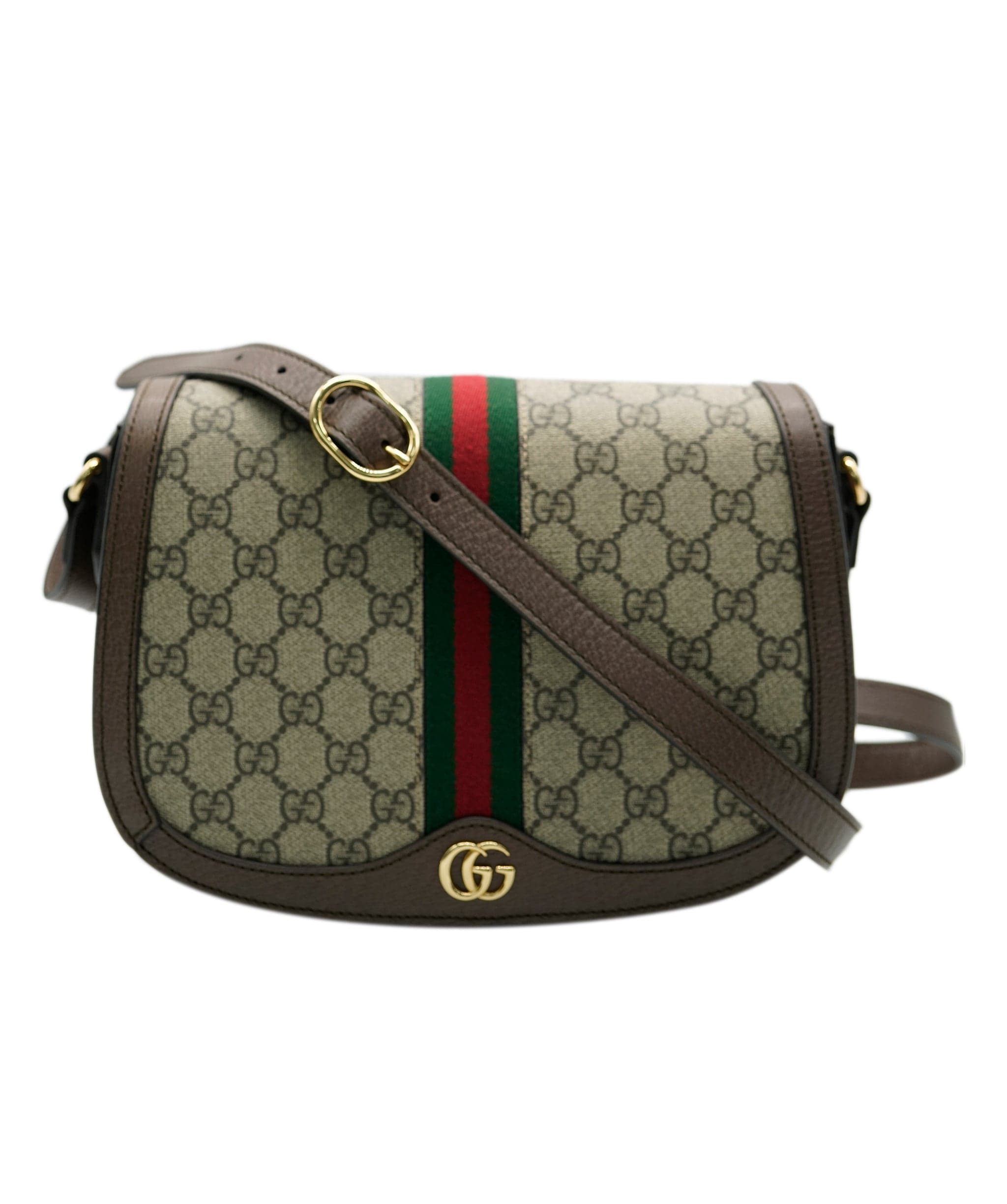 Gucci Gucci GG Supreme Monogram Ophidia Small Flap Messenger ASC2319