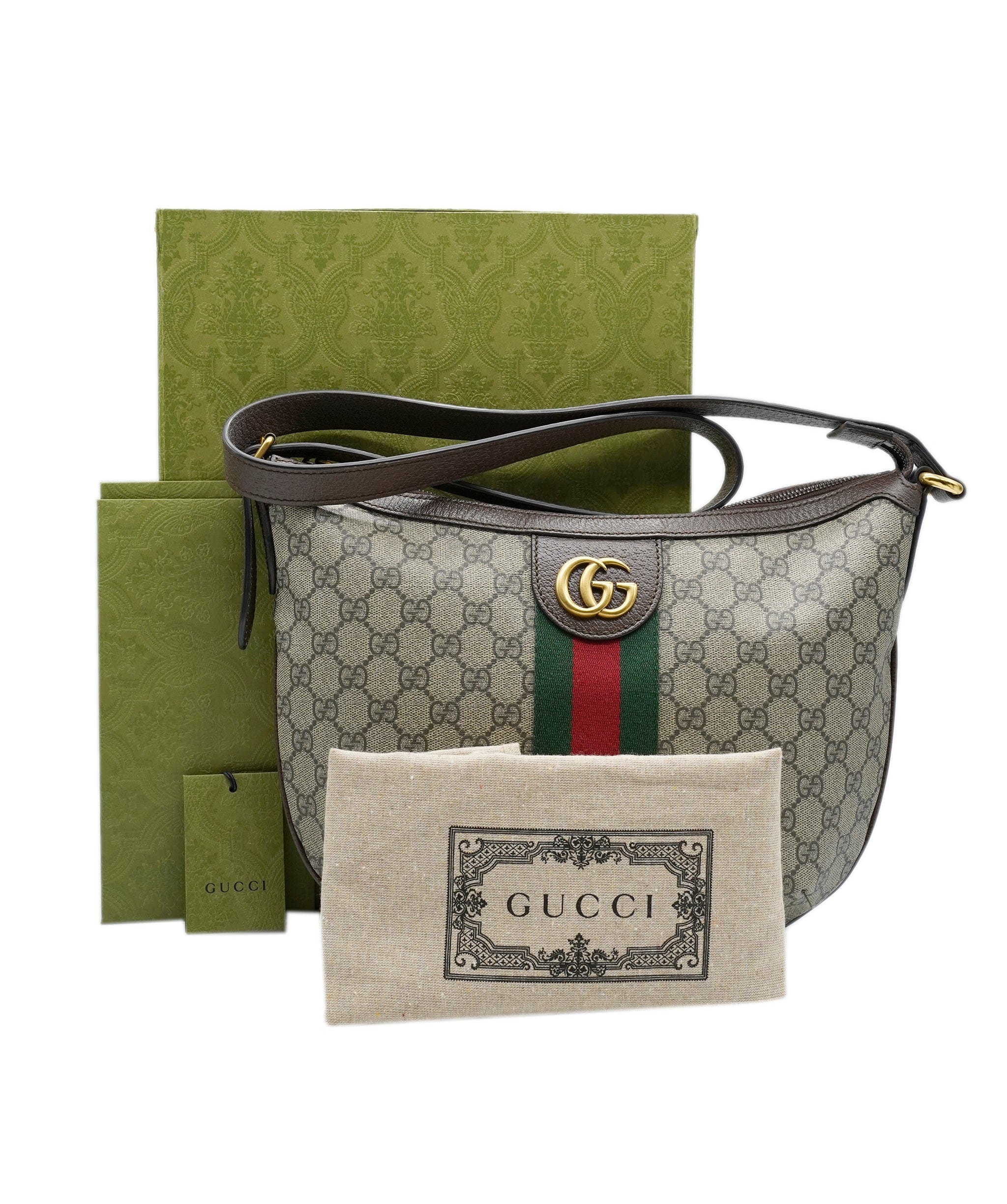 Gucci Gucci GG Supreme Web Ophidia Half Moon ASC2359