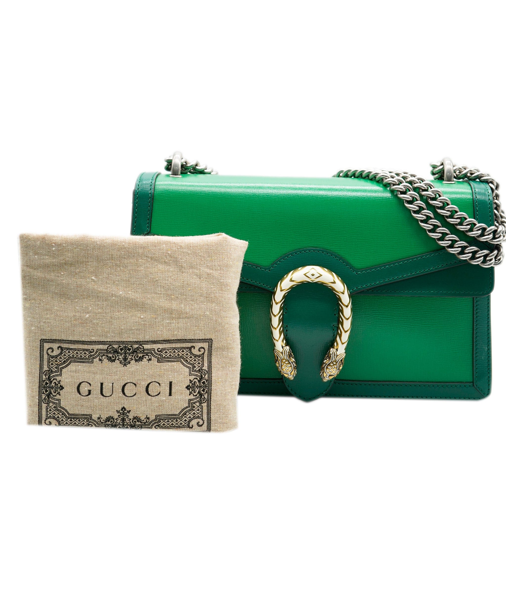 Gucci Gucci Green Bi-Colour Leather Small Dionysus ASC4181