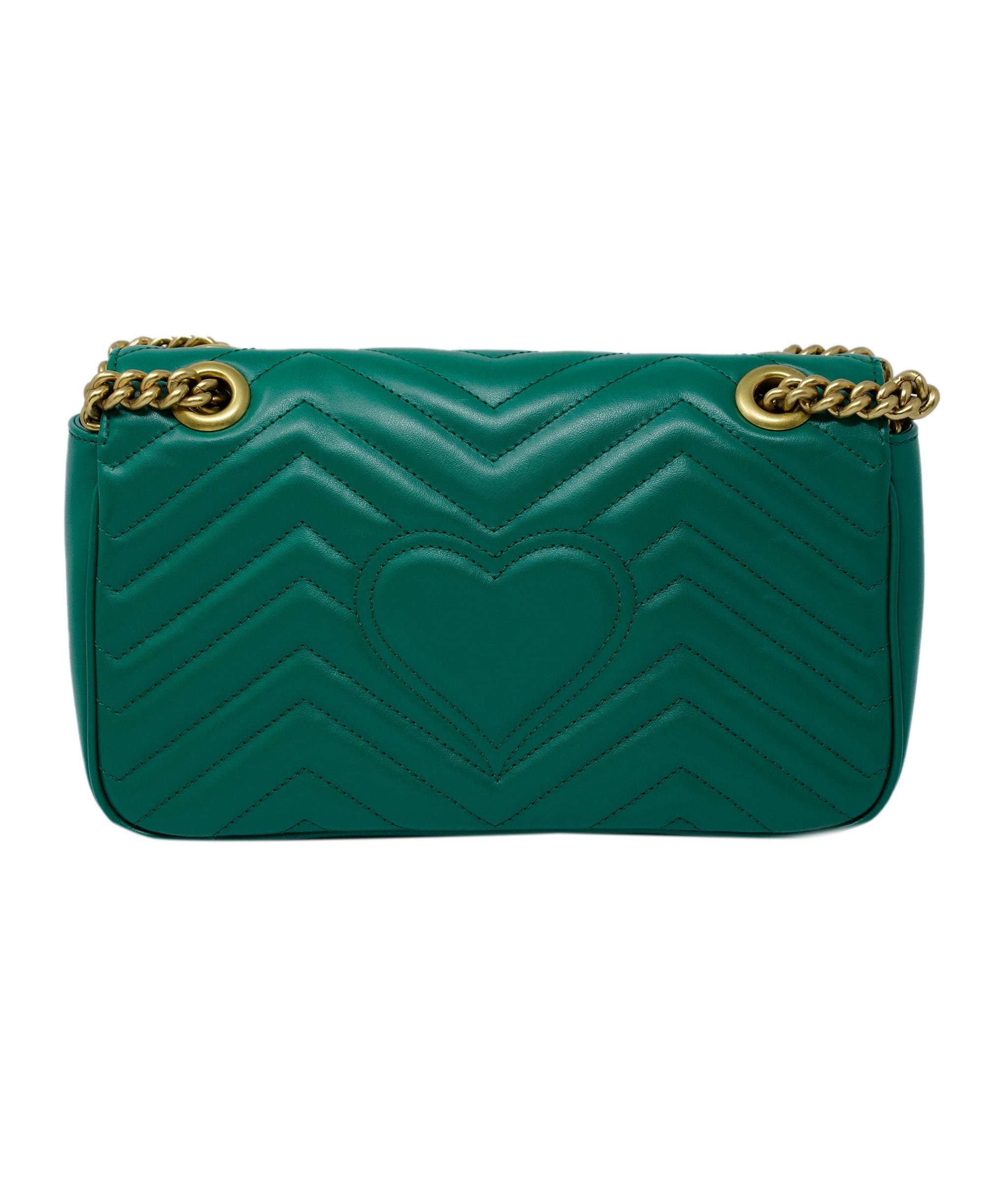 Gucci Gucci Green Leather Small Marmont ASC2341