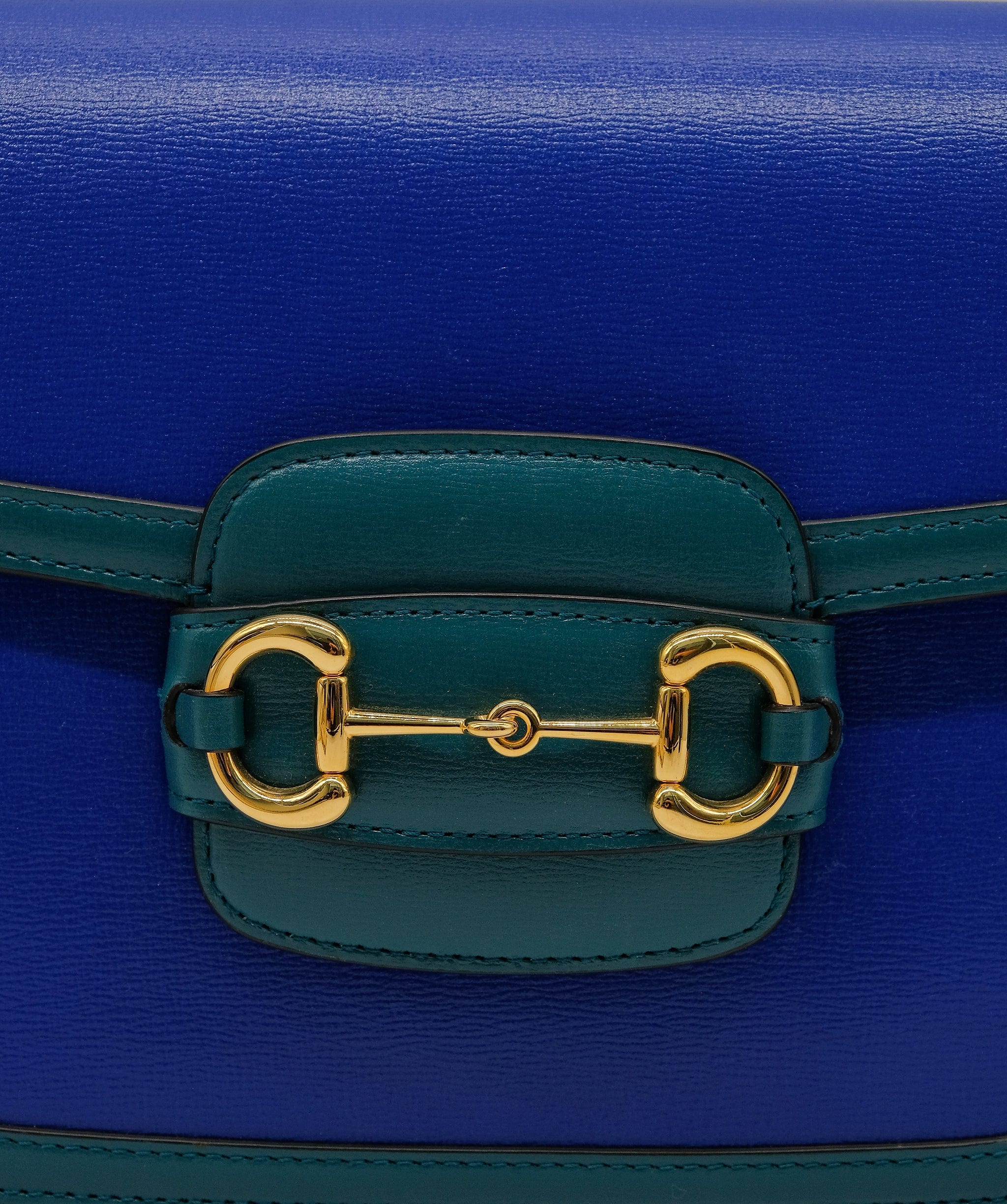 Gucci Gucci Horsebit 1955 Blue/green Shoulder bag RJC3733