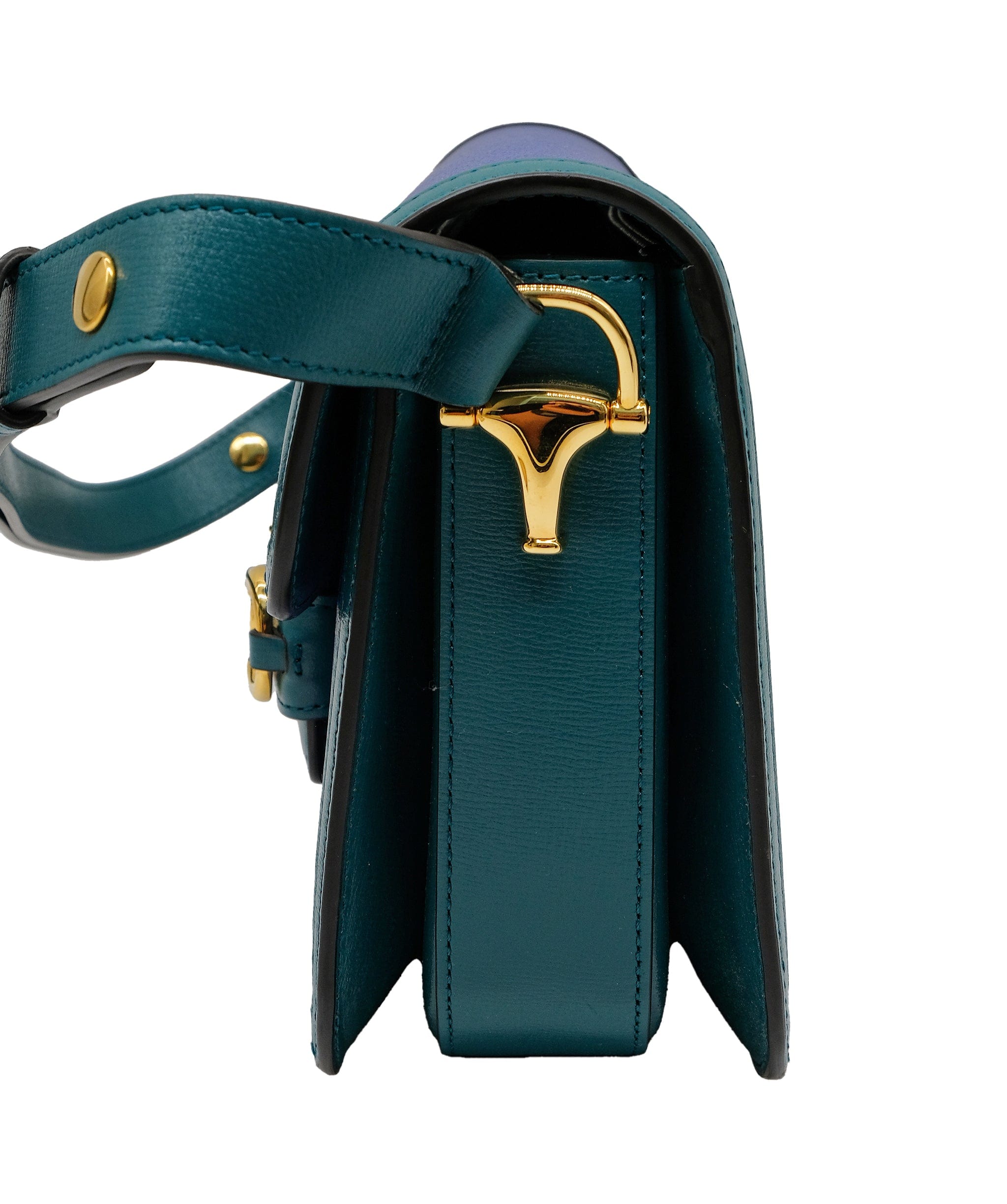 Gucci Gucci Horsebit 1955 Blue/green Shoulder bag RJC3733