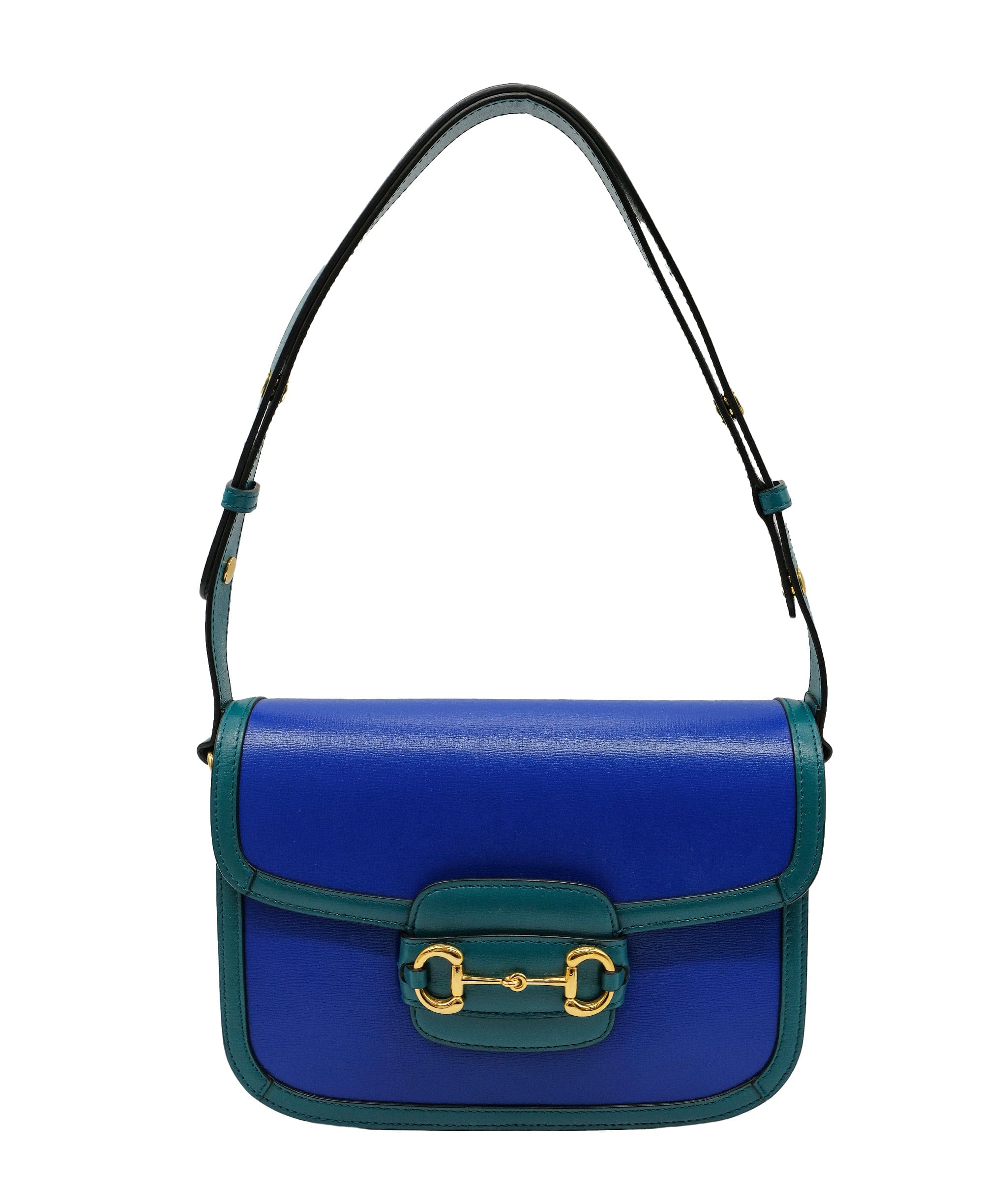 Gucci Gucci Horsebit 1955 Blue/green Shoulder bag RJC3733