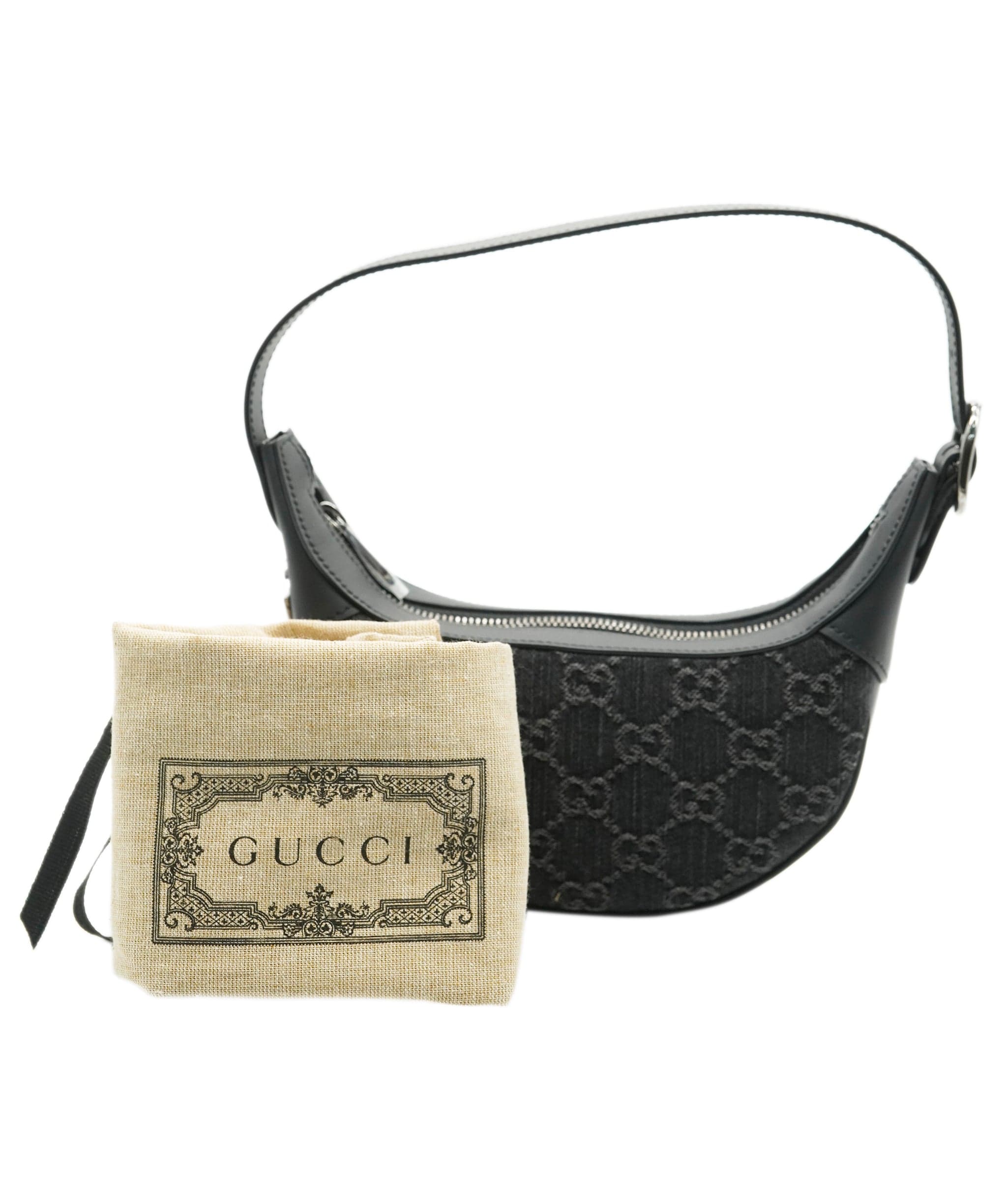 Gucci Gucci Ophidia Denim Mini Black Bag - REC1687