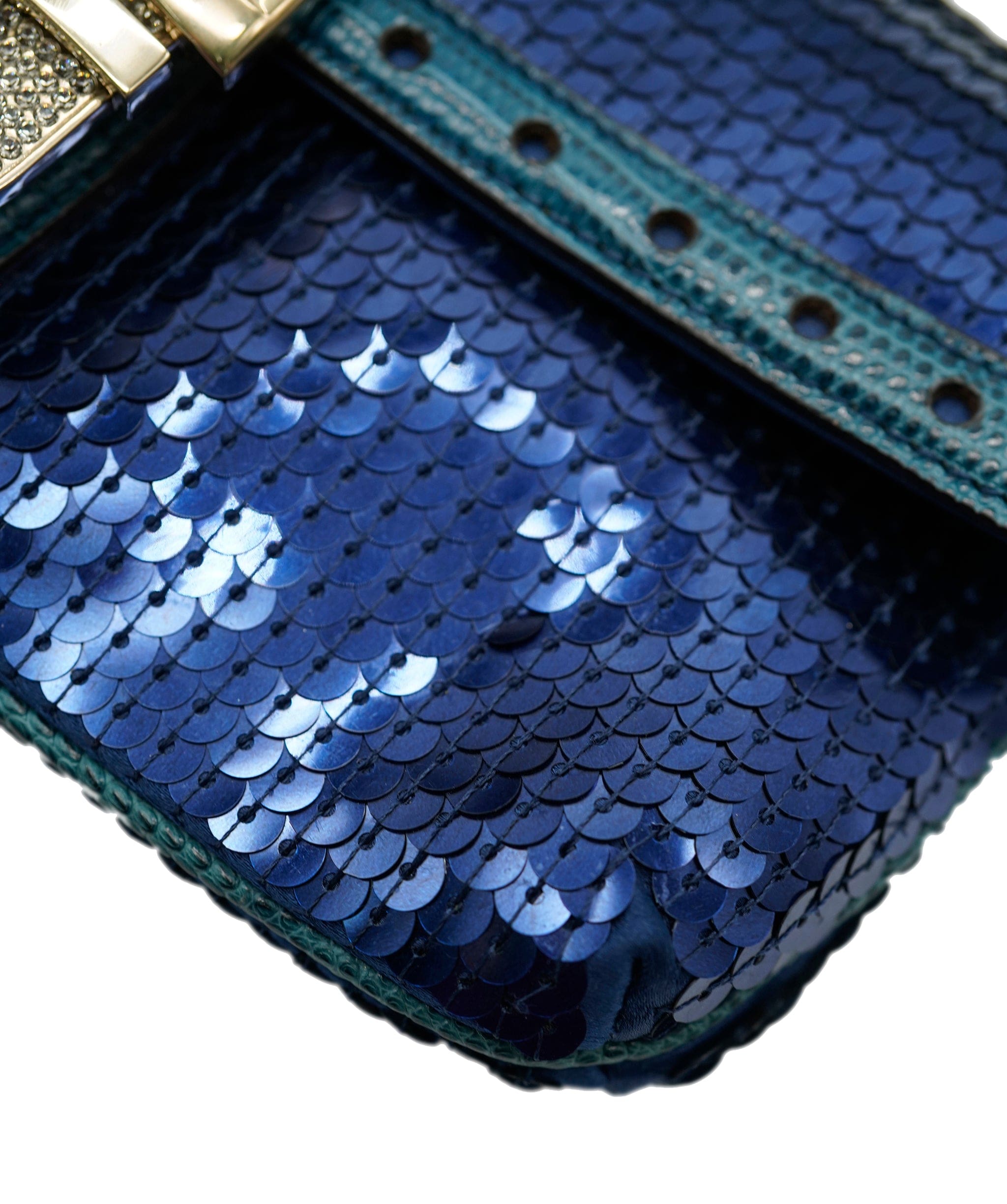 Gucci Gucci Sequin Belted Clutch  ALC1339